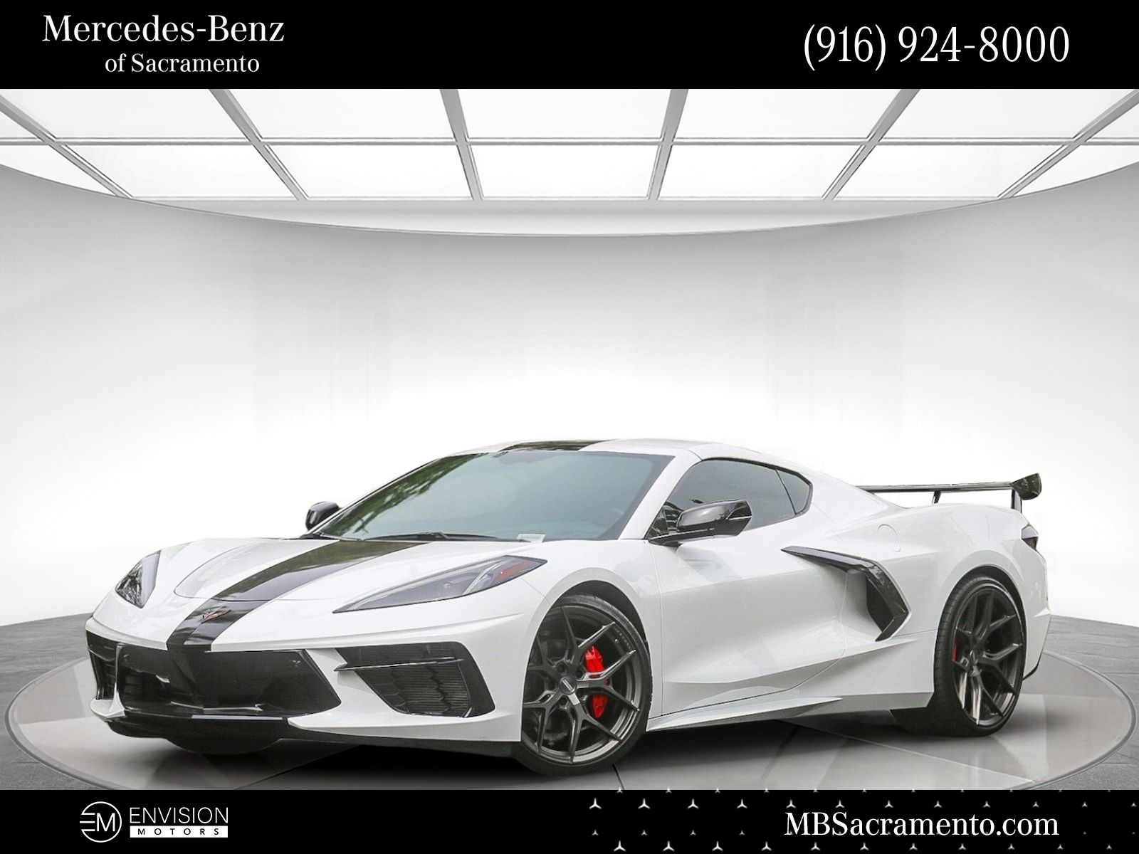 Arctic White 2020 Chevrolet Corvette Stingray 2LT Coupe RWD Coupe Rear-Wheel Drive 8-Speed Dual Clutch