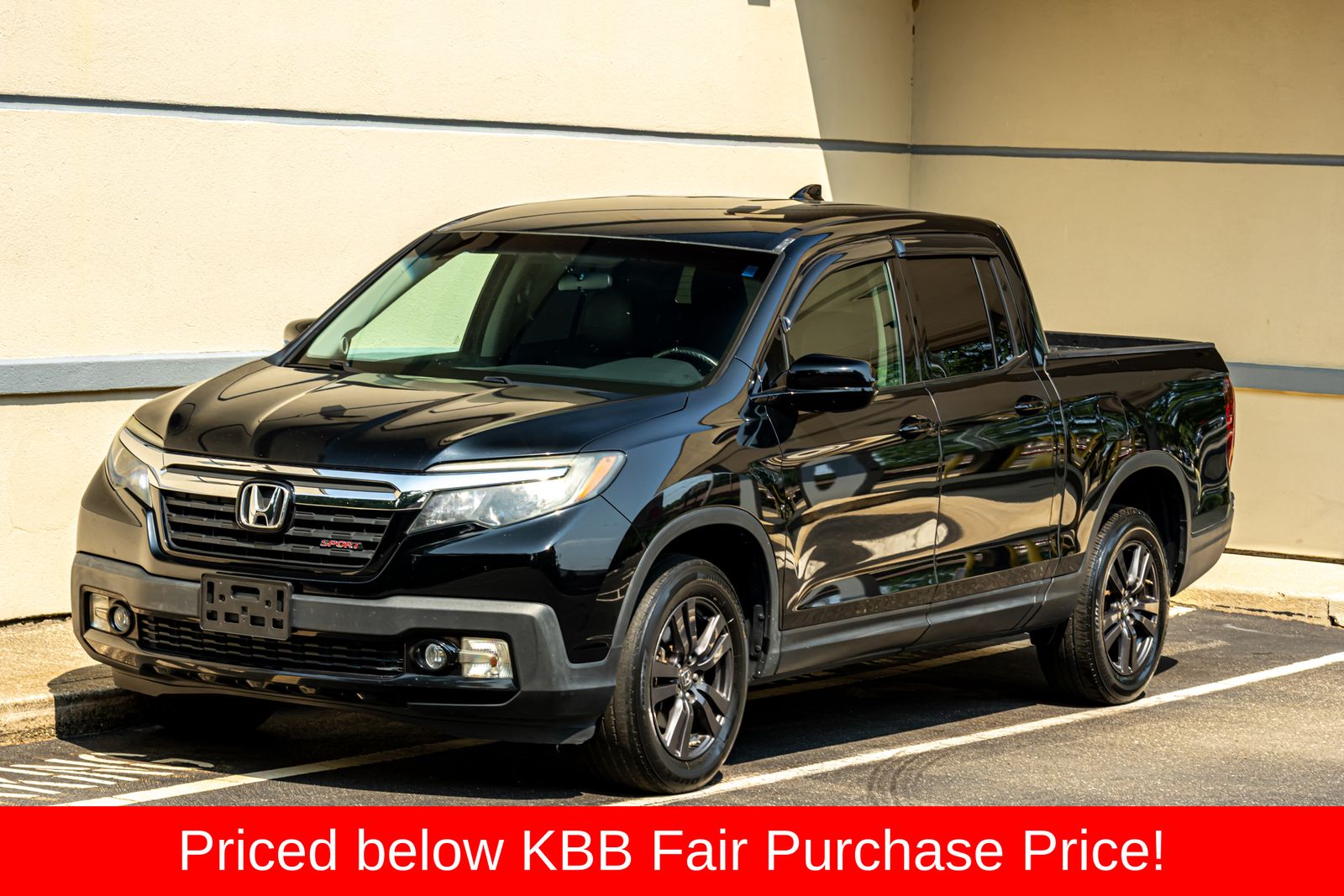 Black 2019 Honda Ridgeline Pickup Truck All-Wheel Drive 6-Speed Automatic