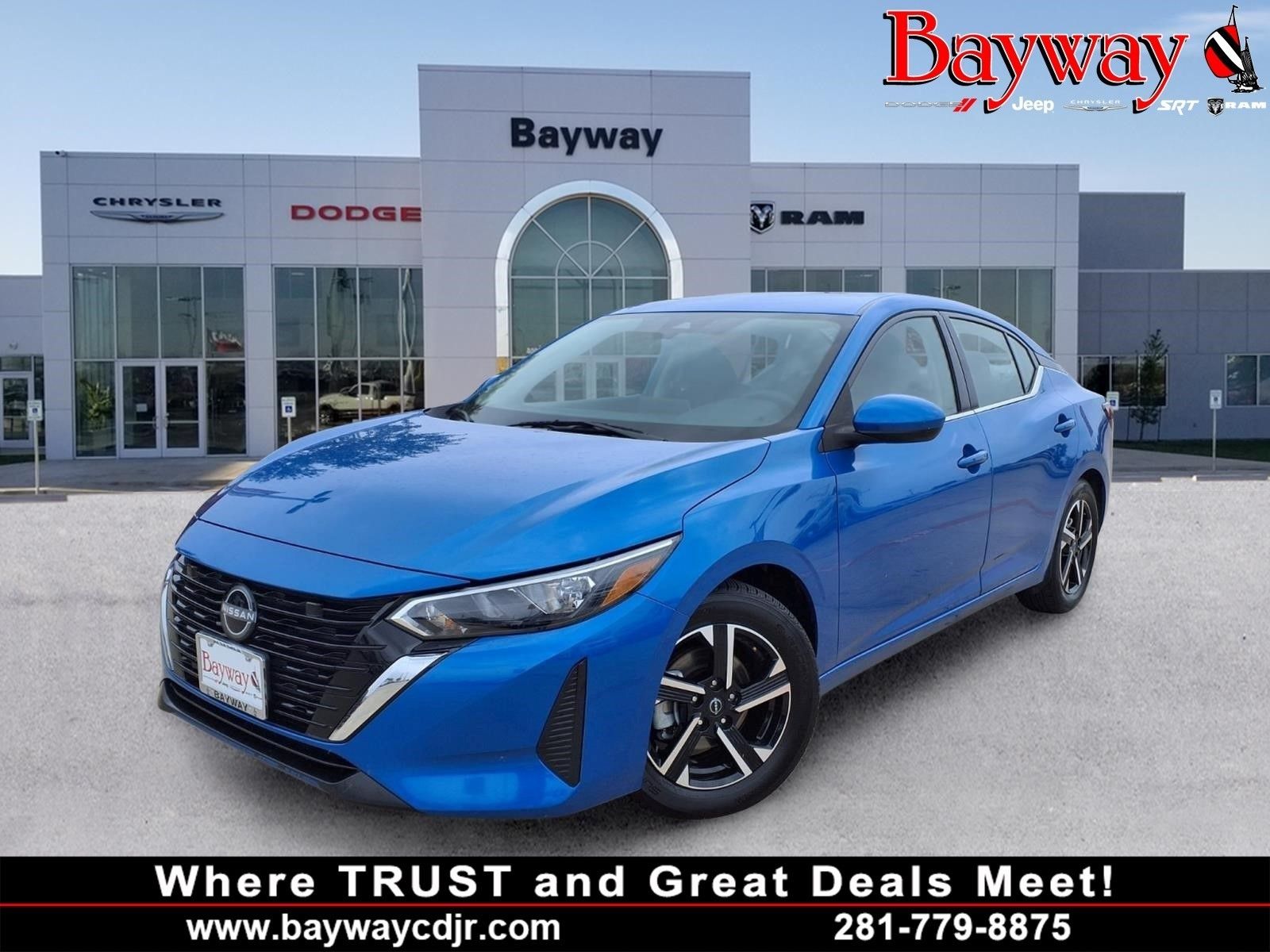 2025 Nissan Sentra SV Blue at Central Houston Nissan