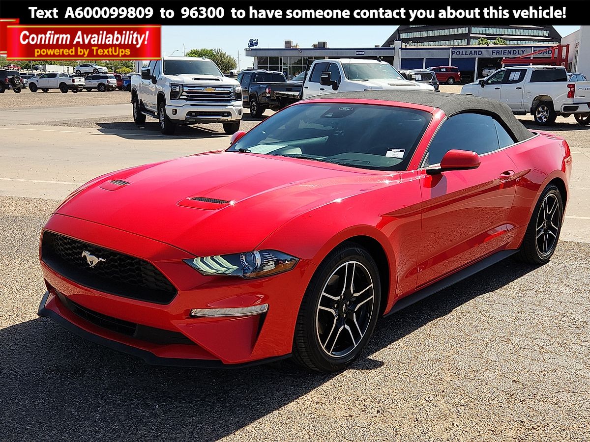Race Red 2023 Ford Mustang EcoBoost Premium Convertible RWD Convertible Rear-Wheel Drive Automatic