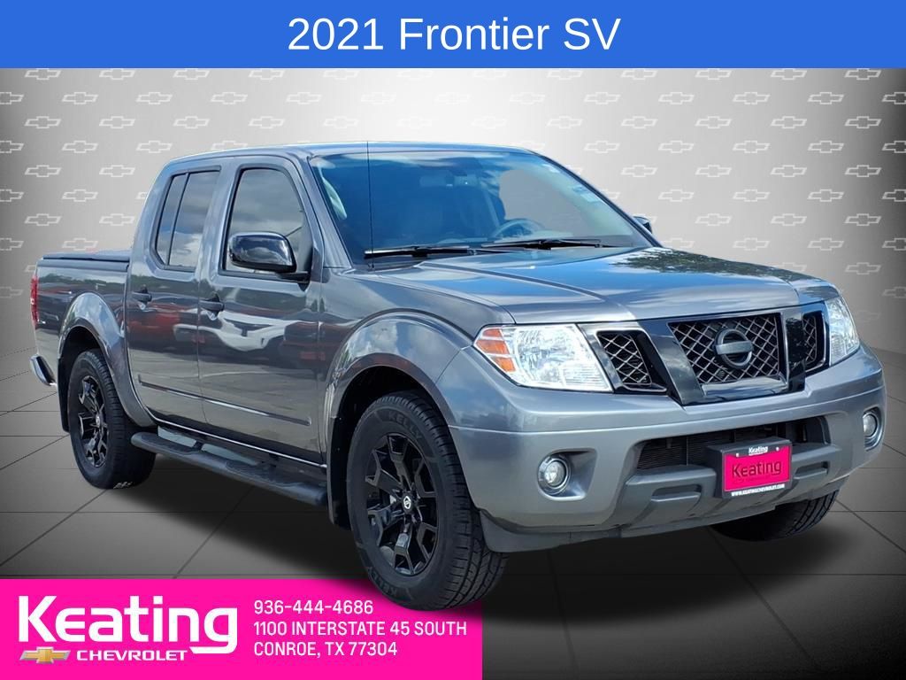 Gray (Gun Metallic) 2021 Nissan Frontier Pickup Truck 4X2 9-Speed Automatic