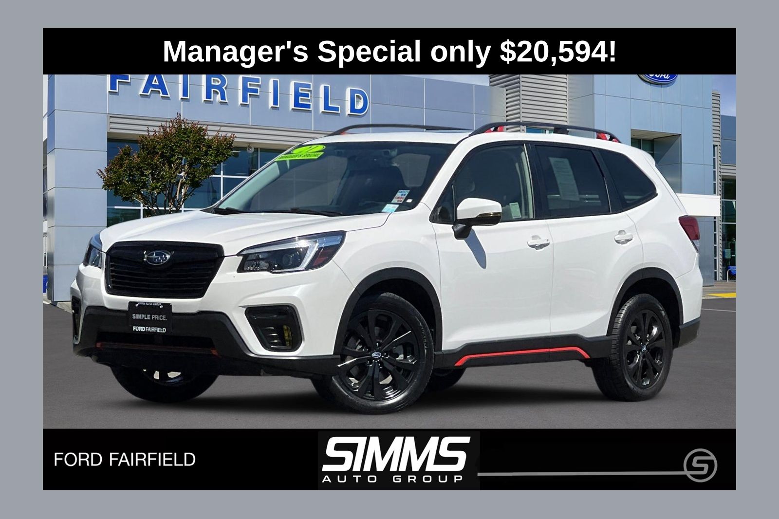 Crystal White Pearl 2021 Subaru Forester SUV / Crossover All-Wheel Drive Continuously Variable Transmission