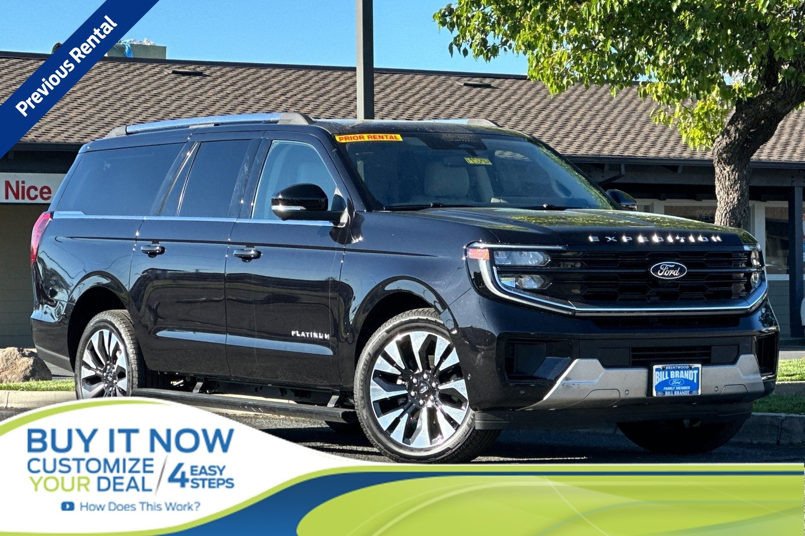 Black Metallic 2025 Ford Expedition MAX Platinum 4WD SUV / Crossover Four-Wheel Drive Automatic