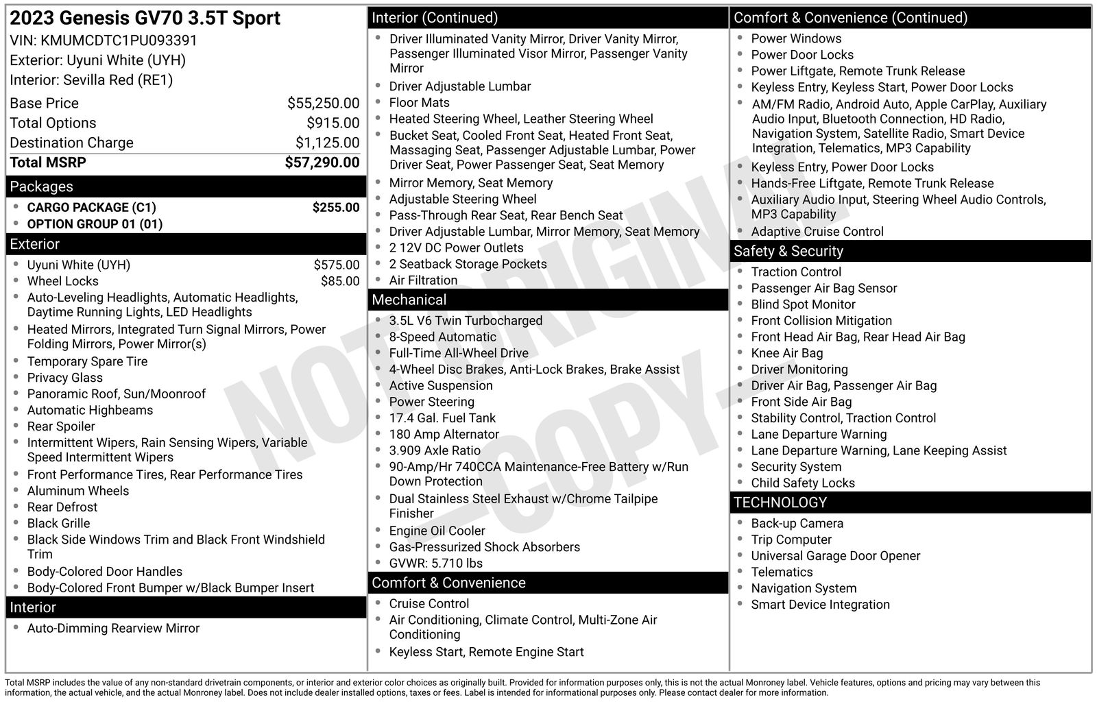 2023 Genesis GV70 3.5T Sport AWD