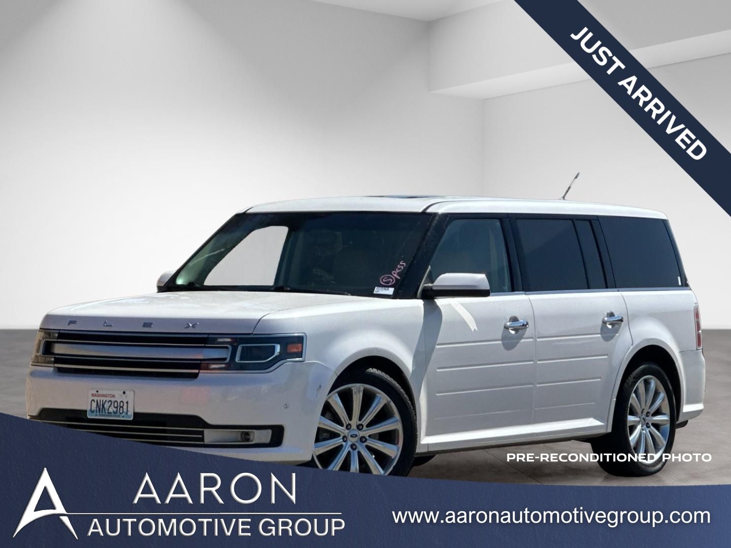 White Platinum Clearcoat Metallic 2018 Ford Flex Limited AWD SUV / Crossover All-Wheel Drive 6-Speed Automatic