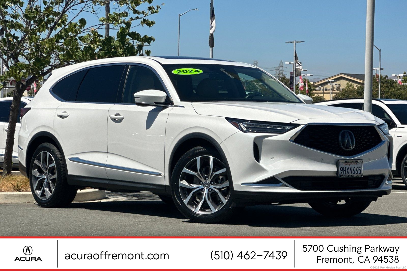 Platinum White Pearl 2024 Acura MDX SUV / Crossover Front-Wheel Drive Automatic