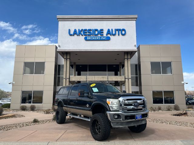 Tuxedo Black 2012 Ford F-250 Super Duty Lariat Crew Cab 4WD Pickup Truck Four-Wheel Drive 6-Speed Automatic Overdrive