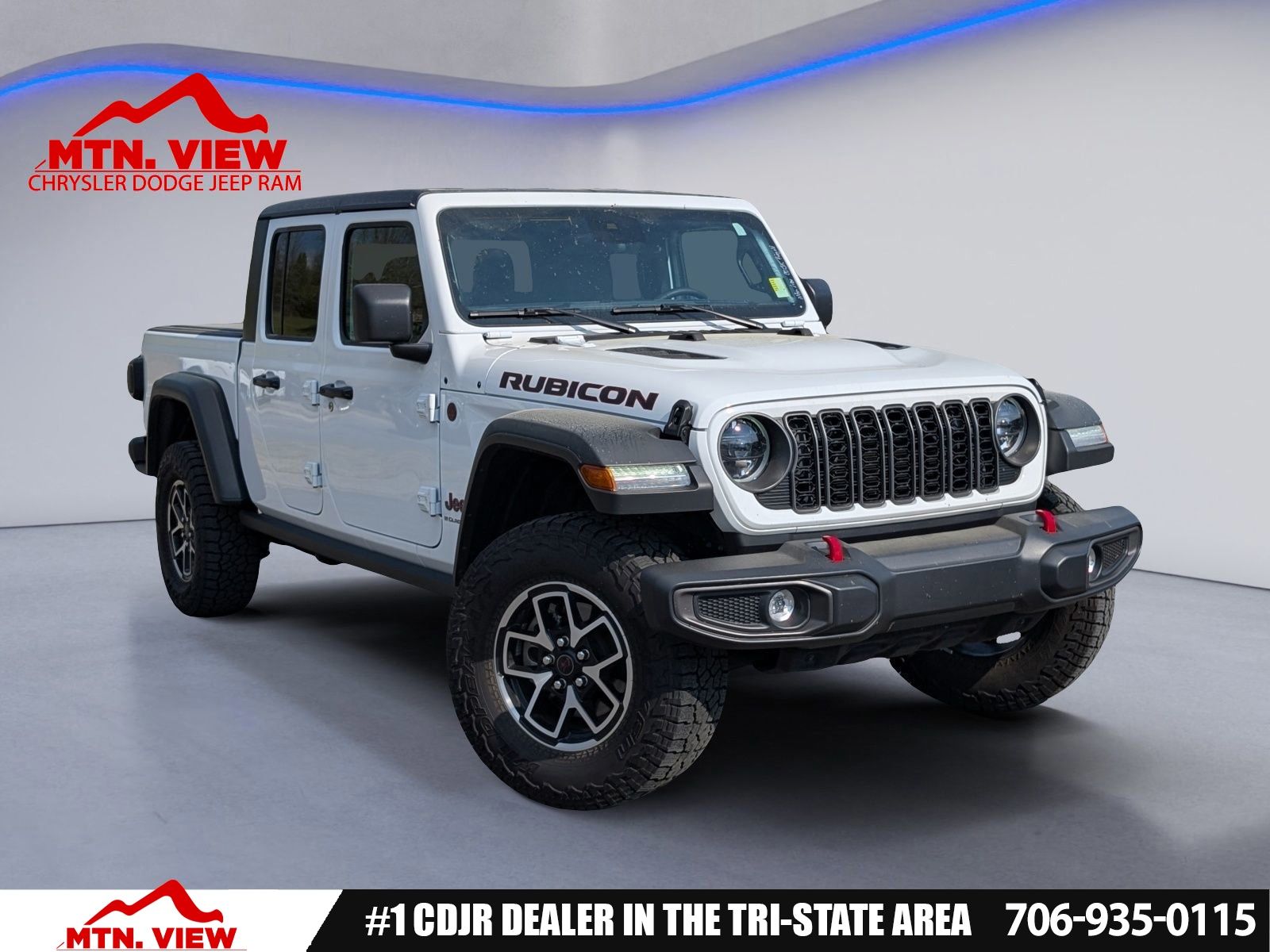 Bright White Clearcoat 2025 Jeep Gladiator Rubicon Crew Cab 4WD Pickup Truck Four-Wheel Drive 8-Speed Automatic