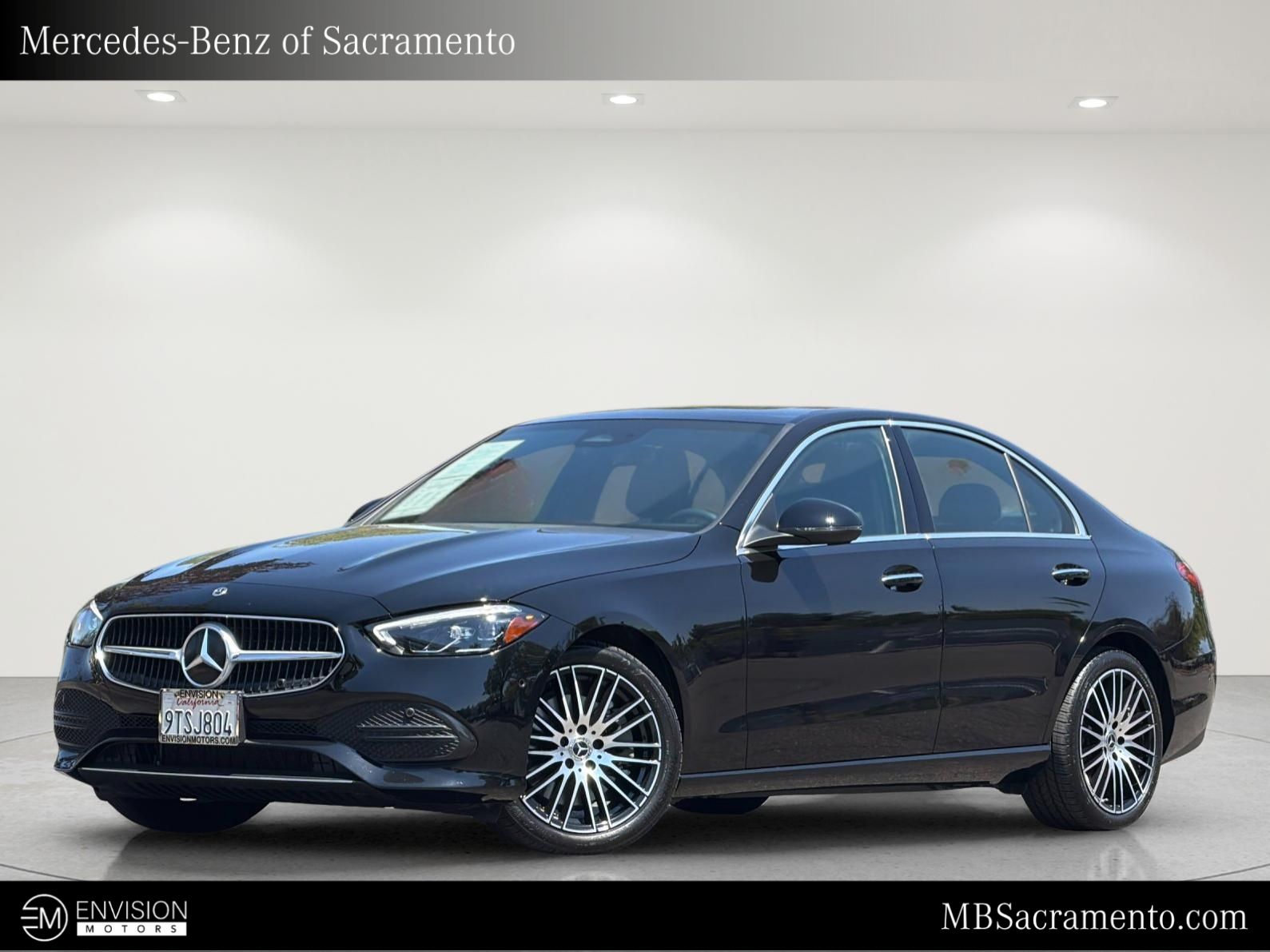 Black 2025 Mercedes-Benz C-Class Sedan Rear-Wheel Drive 9-Speed Automatic