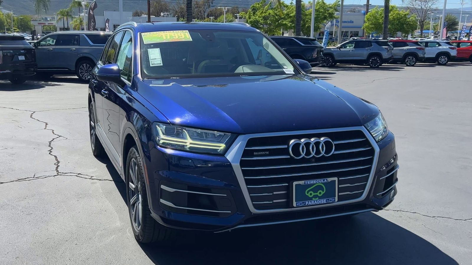 used 2019 Audi Q7 car, priced at $18,076