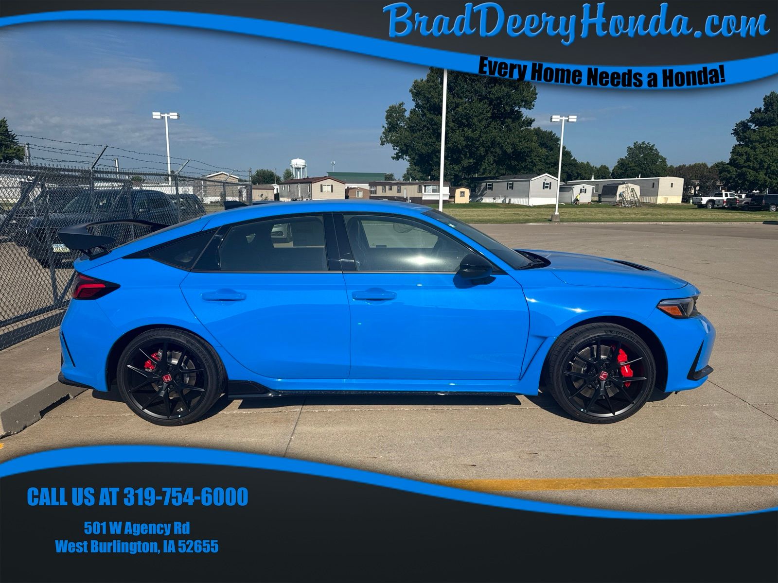 Boost Blue Pearl 2026 Honda Civic Type R Hatchback Front-Wheel Drive 6-Speed Manual