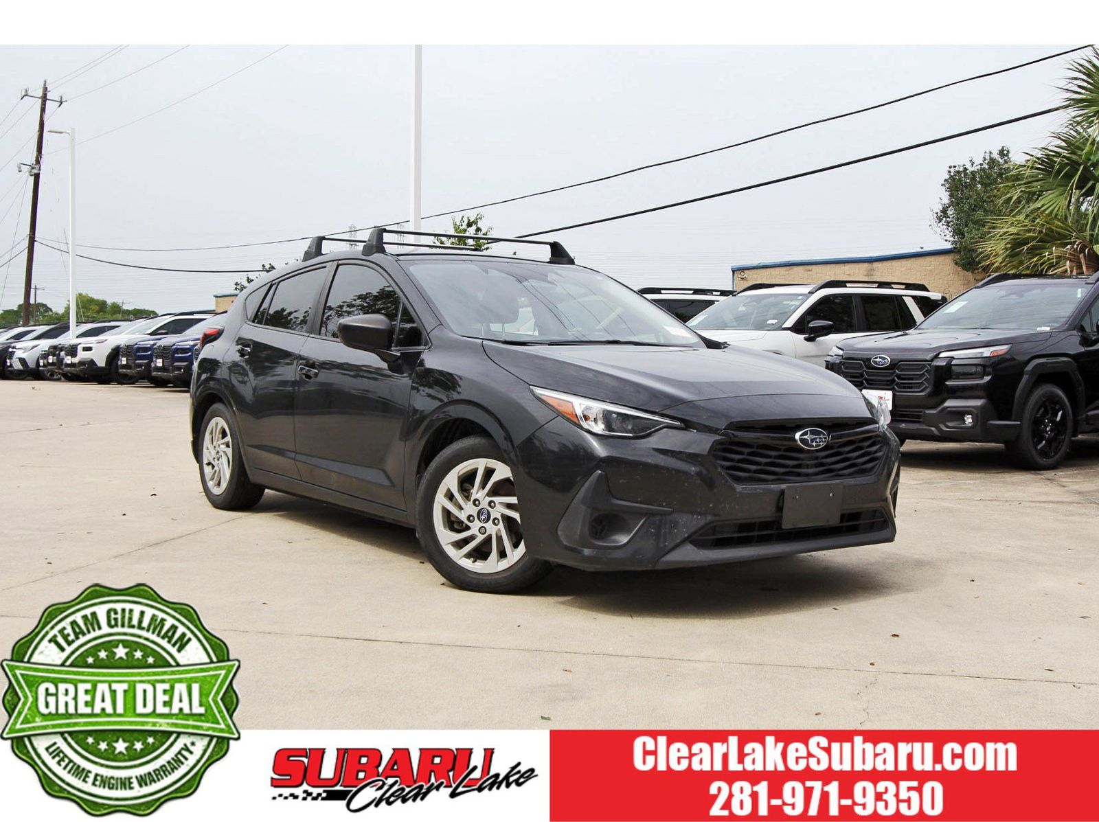Crystal Black Silica 2024 Subaru Impreza Wagon All-Wheel Drive Continuously Variable Transmission