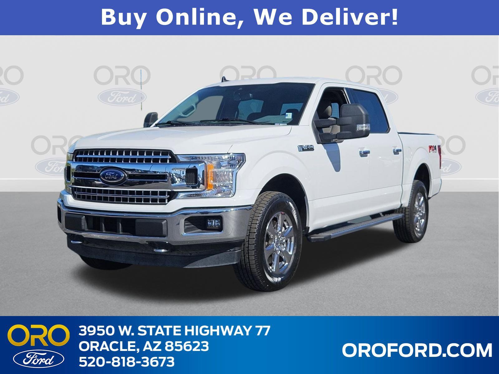 Oxford White 2020 Ford F-150 XLT SuperCrew 4WD Pickup Truck Four-Wheel Drive Automatic