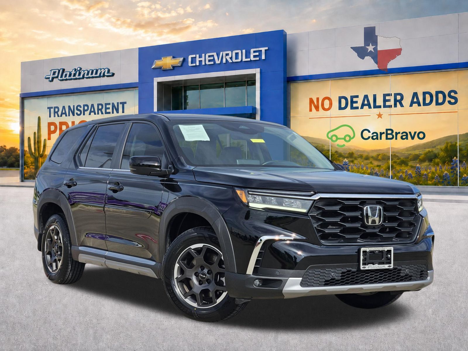 Crystal Black Pearl 2023 Honda Pilot SUV / Crossover Front-Wheel Drive Automatic