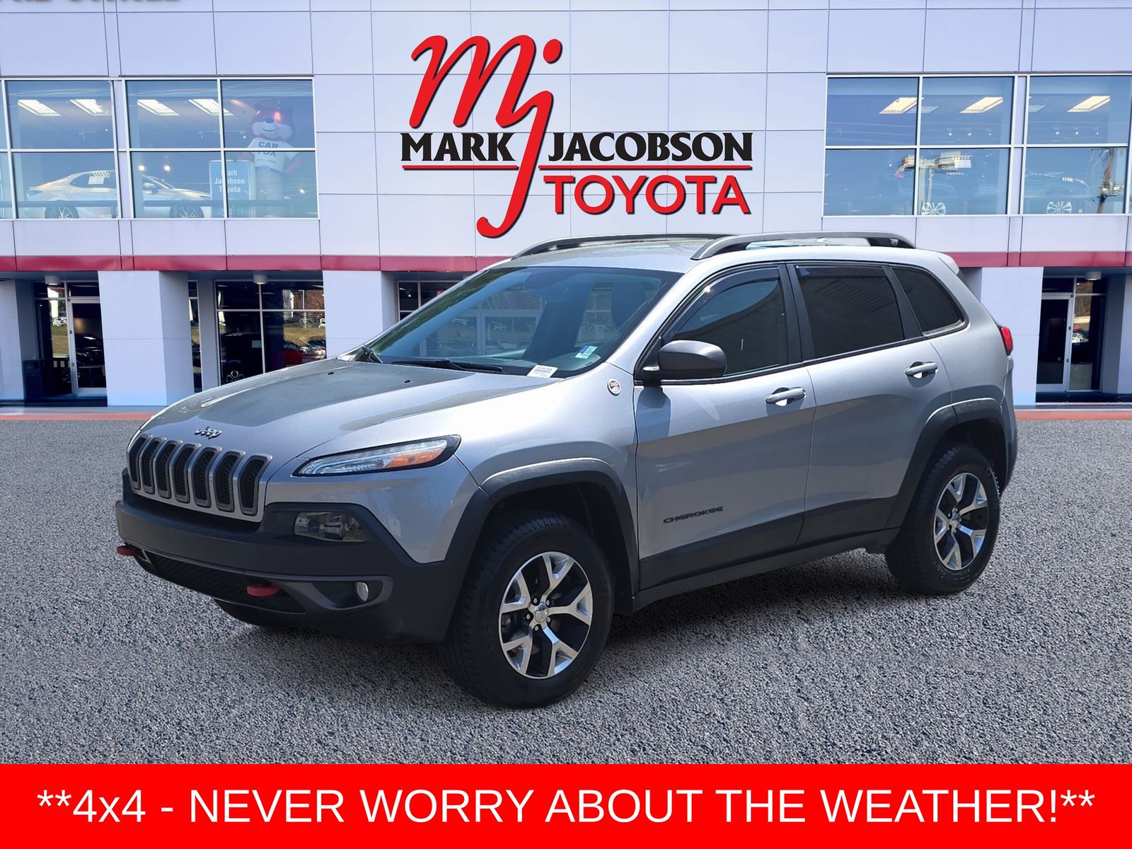 Billet Silver Metallic Clearcoat 2017 Jeep Cherokee Trailhawk 4WD SUV / Crossover Four-Wheel Drive 9-Speed Automatic