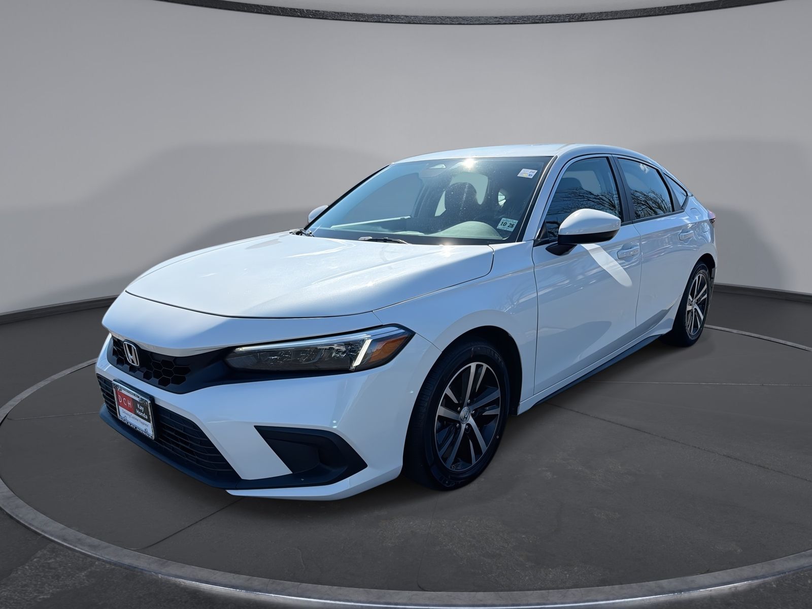 White 2024 Honda Civic Hatchback LX FWD Hatchback Front-Wheel Drive Continuously Variable Transmission