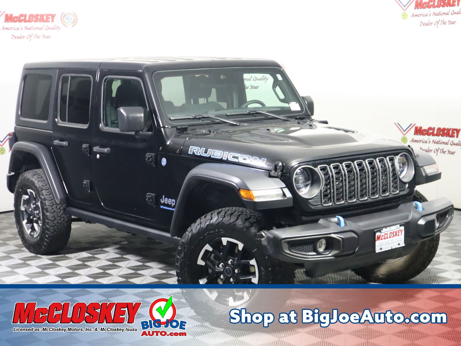 Black Clearcoat 2025 Jeep Wrangler 4xe Rubicon 4WD SUV / Crossover Four-Wheel Drive 8-Speed Automatic