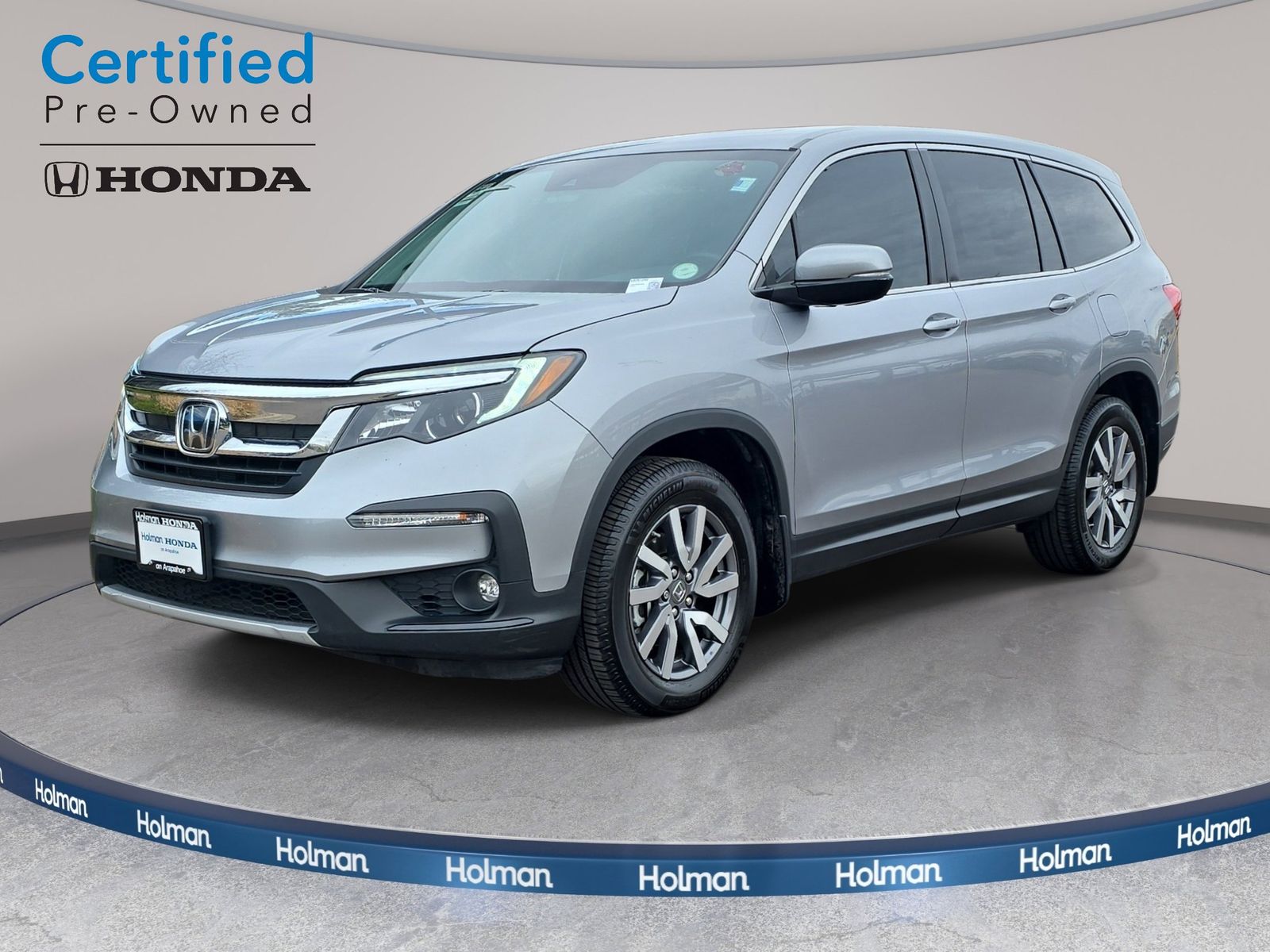 Lunar Silver Metallic 2020 Honda Pilot EX-L AWD SUV / Crossover All-Wheel Drive 6-Speed Automatic