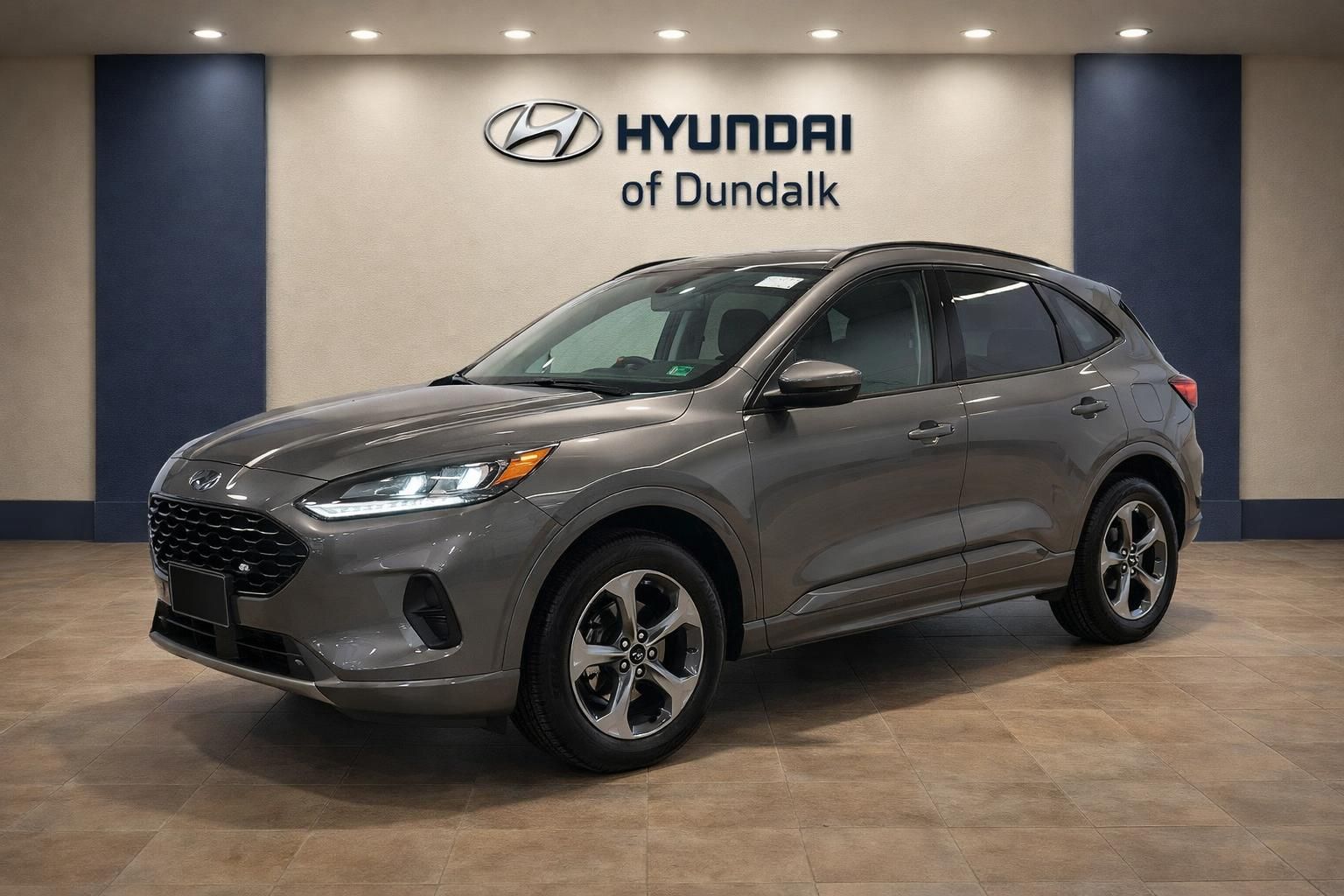 Gray Metallic 2023 Ford Escape Hybrid SUV / Crossover All-Wheel Drive Continuously Variable Transmission