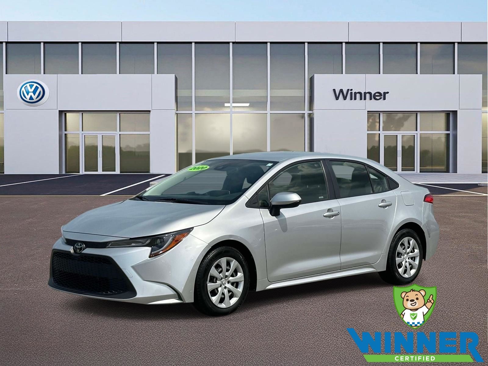 Classic Silver Metallic 2020 Toyota Corolla Sedan Front-Wheel Drive Continuously Variable Transmission