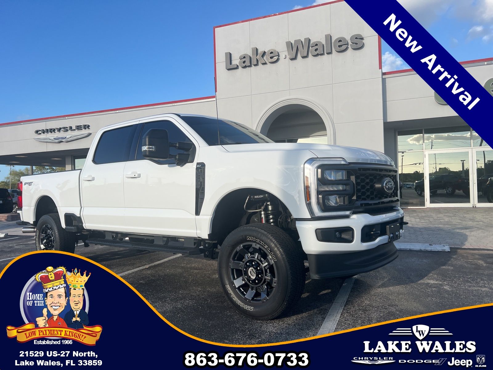 Oxford White 2024 Ford F-250 Super Duty XLT SuperCab 4WD Pickup Truck Four-Wheel Drive Automatic