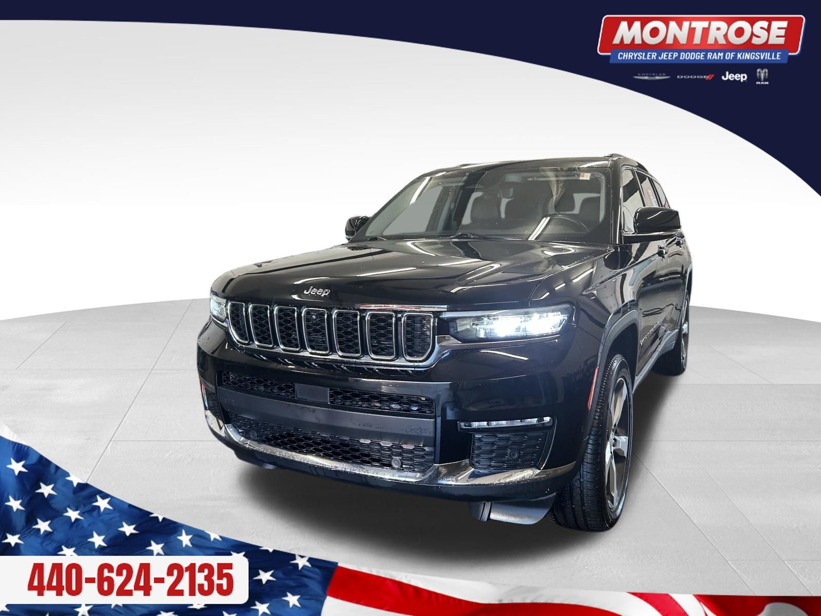 Diamond Black Crystal Pearlcoat 2021 Jeep Grand Cherokee L Limited 4WD SUV / Crossover Four-Wheel Drive 8-Speed Automatic