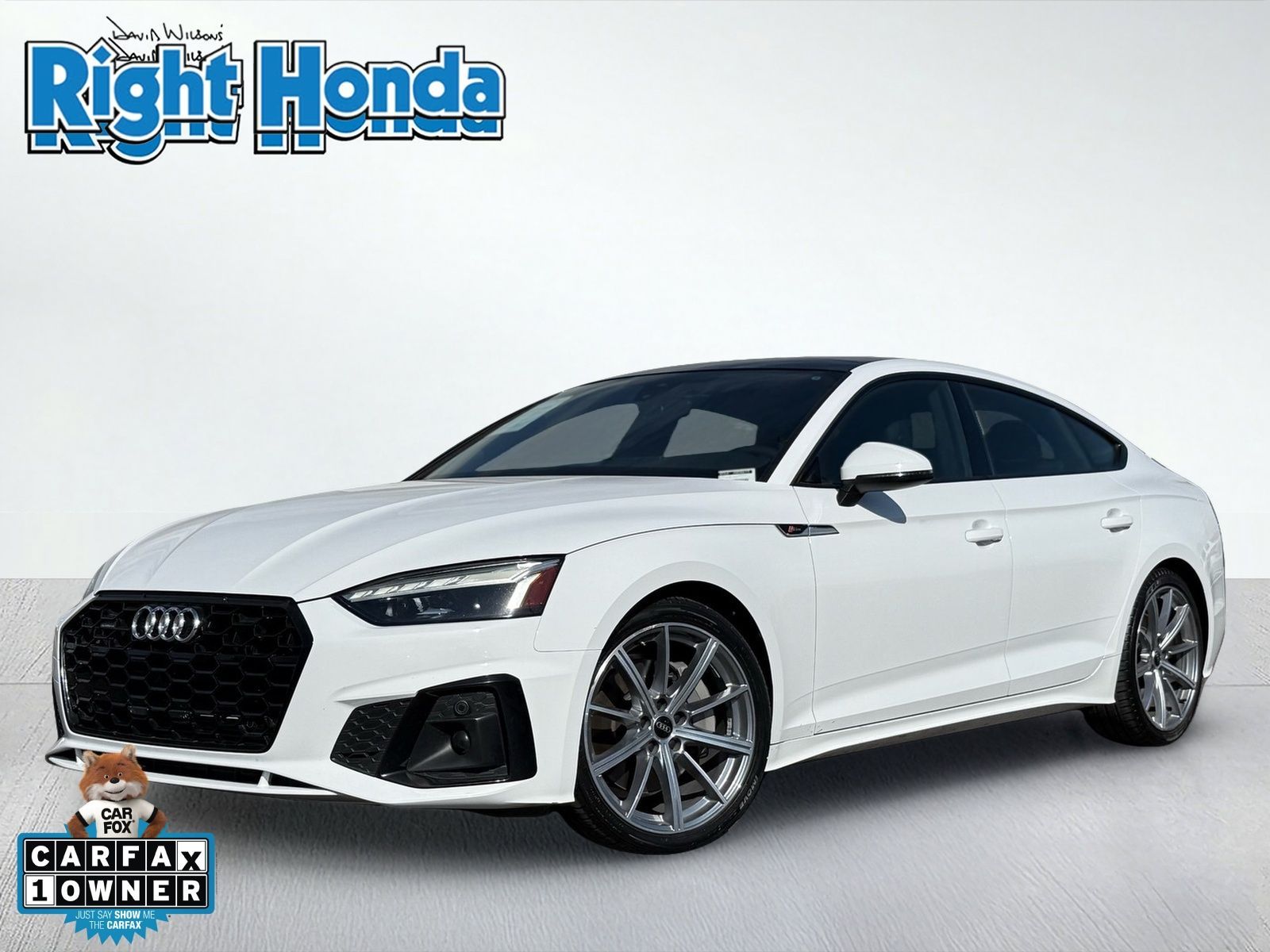 White 2025 Audi A5 Sportback Sedan All-Wheel Drive 7-Speed Automatic