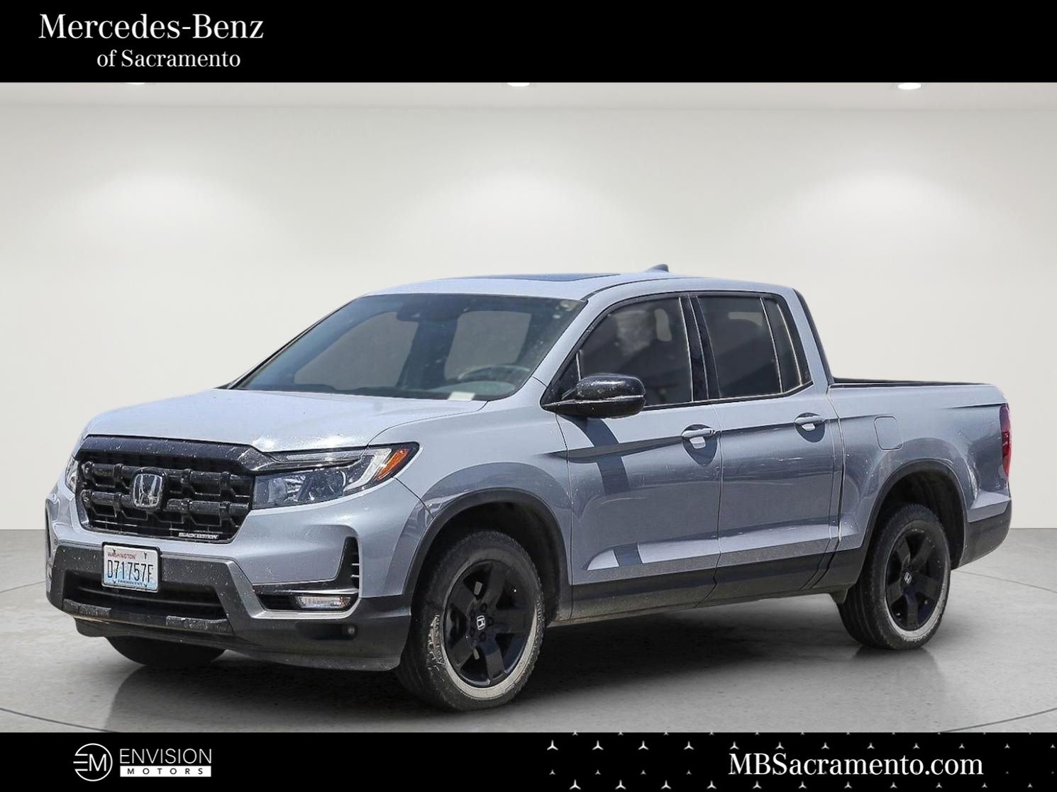 Sonic Gray Pearl 2024 Honda Ridgeline Pickup Truck All-Wheel Drive 9-Speed Automatic
