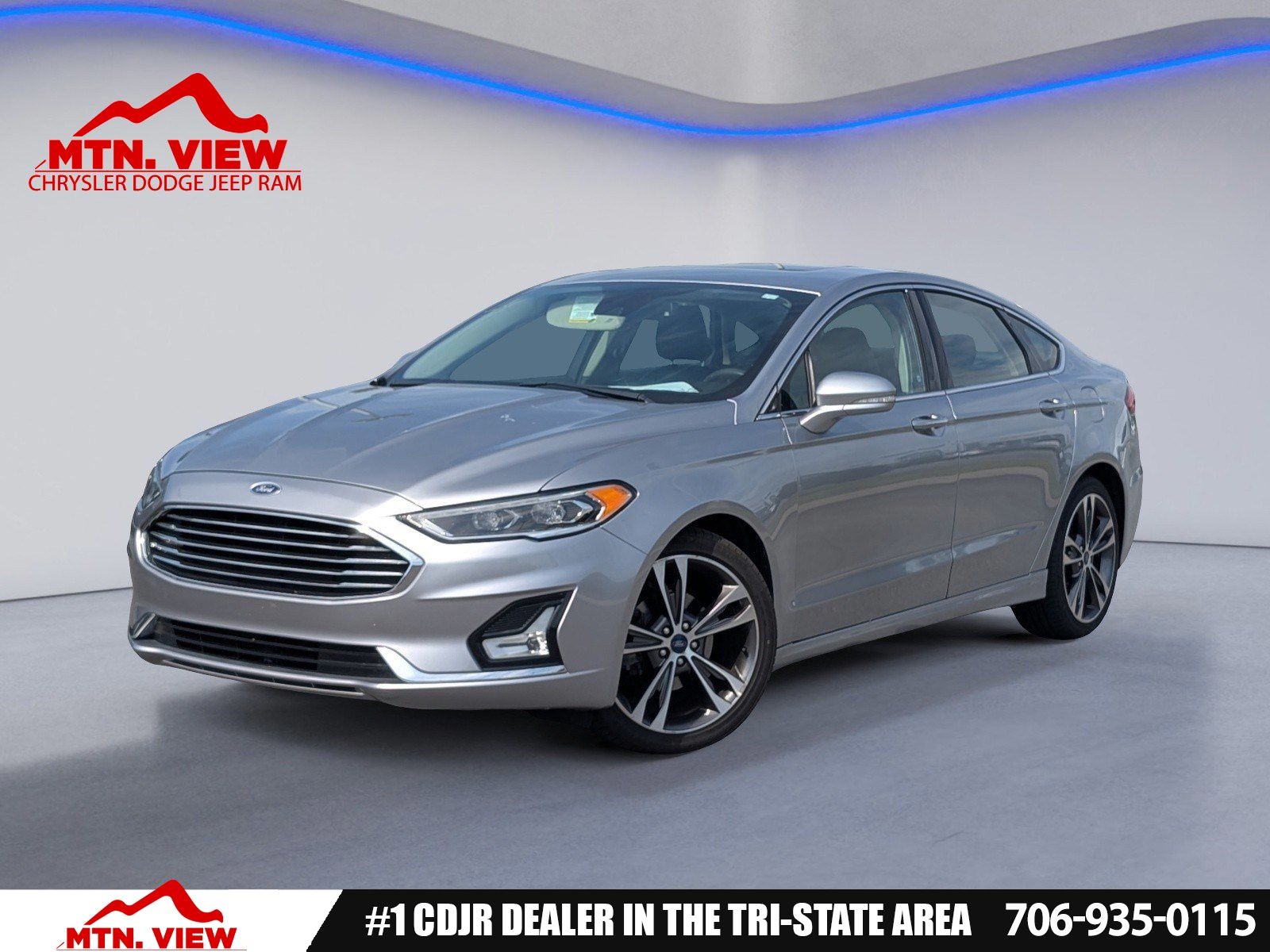Silver Metallic 2020 Ford Fusion Titanium AWD Sedan All-Wheel Drive 6-Speed Automatic