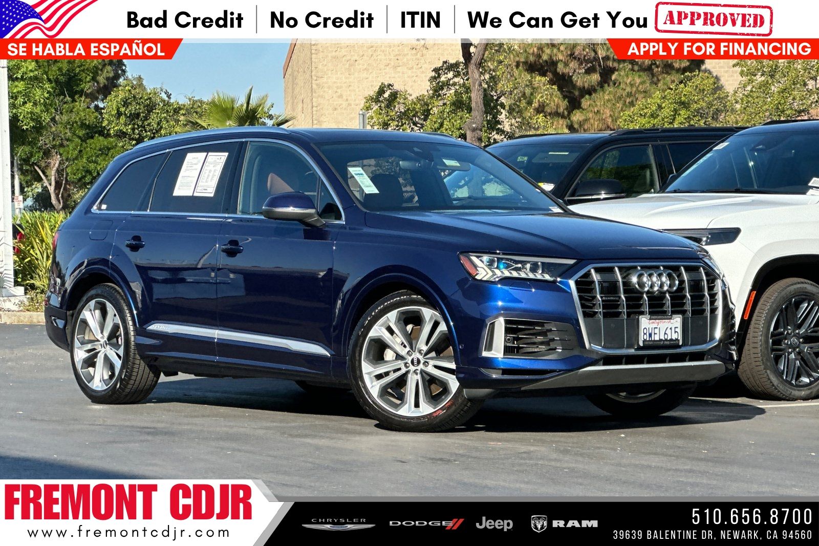 Navarra Blue Metallic 2021 Audi Q7 quattro Prestige 55 TFSI SUV / Crossover All-Wheel Drive 8-Speed Automatic