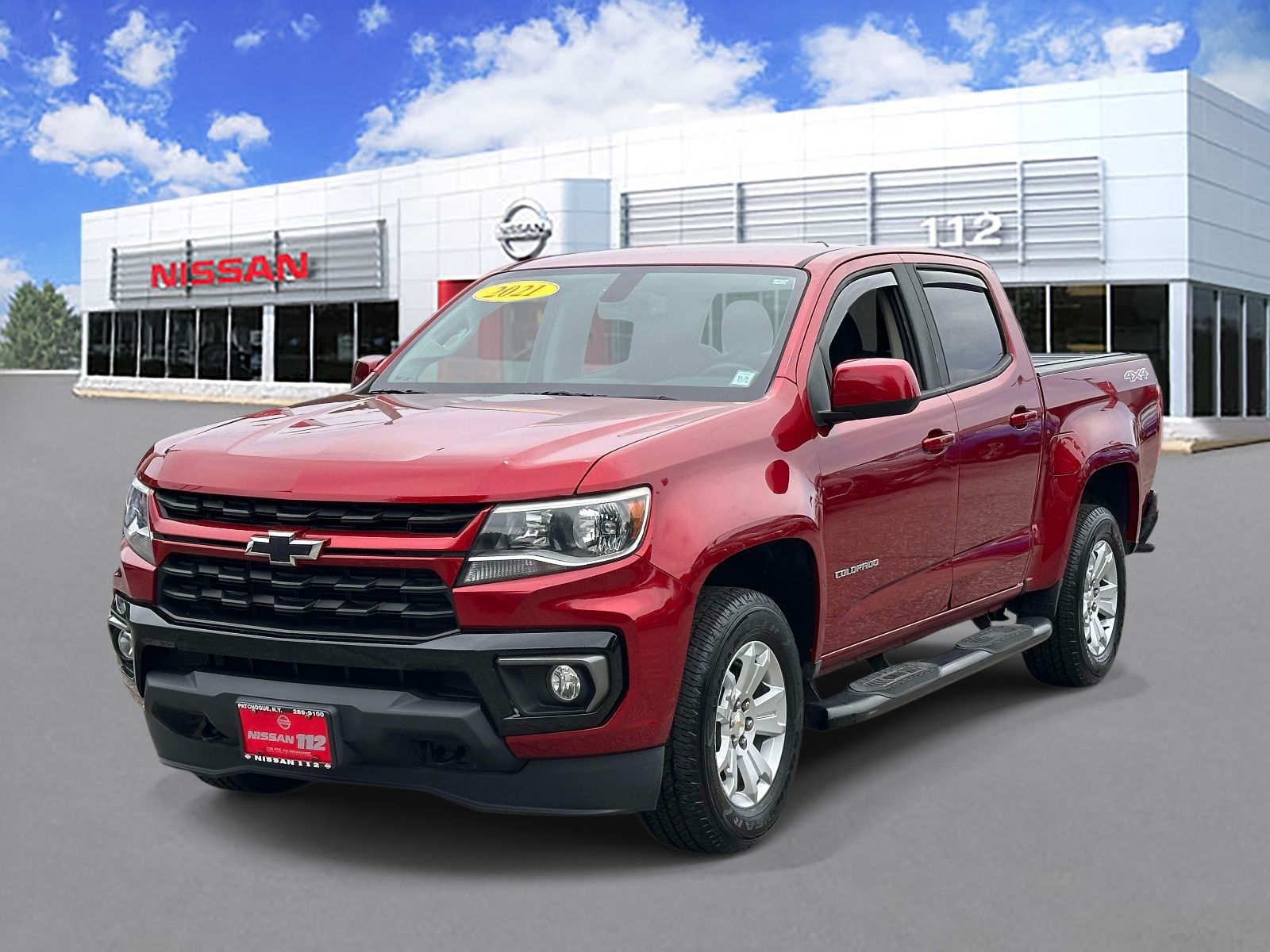 Cherry Red 2021 Chevrolet Colorado Pickup Truck Four-Wheel Drive 8-Speed Automatic