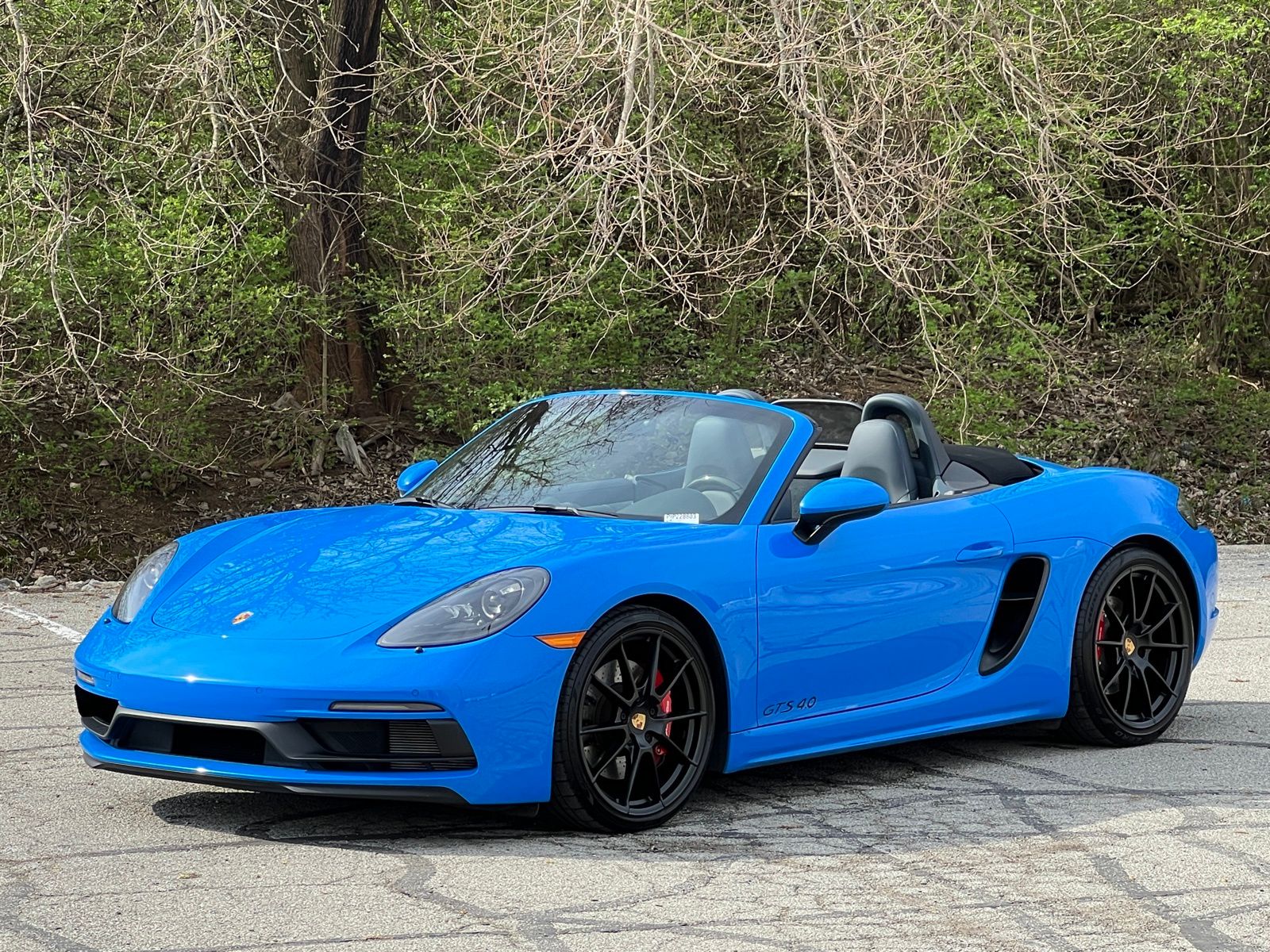 Shark Blue 2024 Porsche 718 Boxster GTS 4.0 RWD Convertible Rear-Wheel Drive 7-Speed Automatic