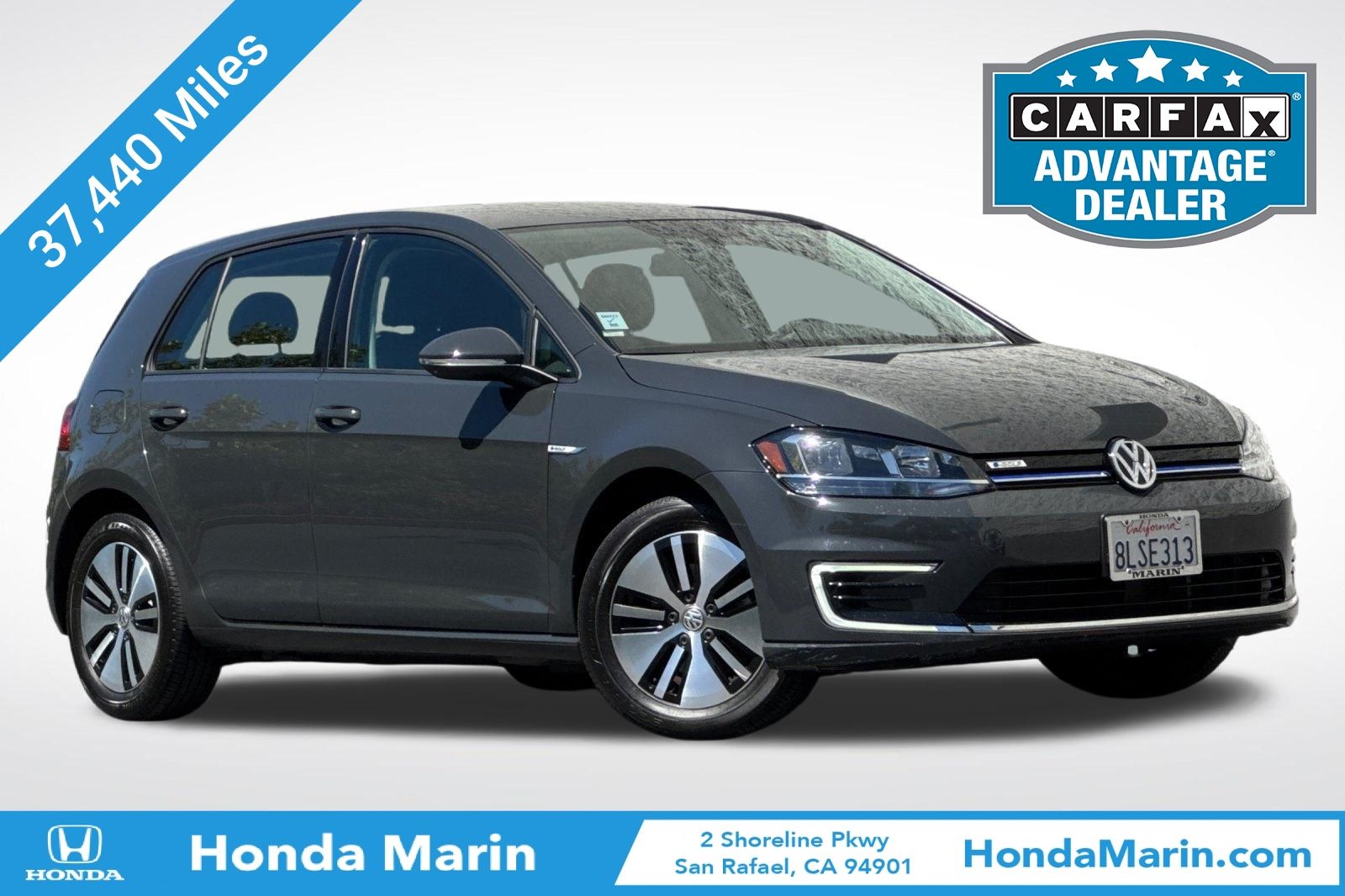 Indium Gray Metallic 2019 Volkswagen e-Golf SE FWD Hatchback Front-Wheel Drive Automatic