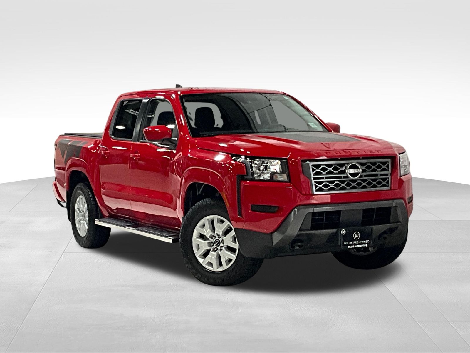 Red Alert 2022 Nissan Frontier Pickup Truck Four-Wheel Drive 9-Speed Automatic