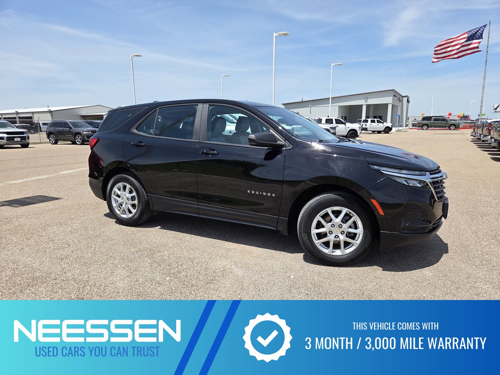 Black Metallic 2024 Chevrolet Equinox LS FWD with 1FL SUV / Crossover Front-Wheel Drive 6-Speed Automatic Overdrive