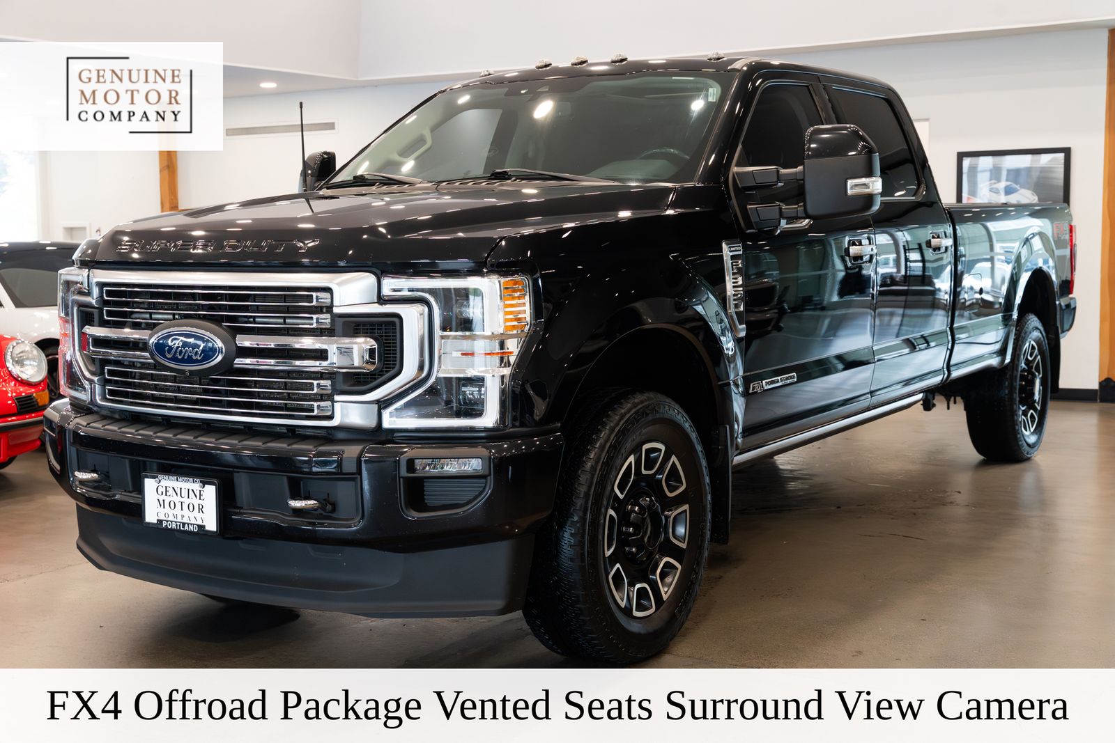 Black Metallic 2021 Ford F-350 Super Duty Pickup Truck Four-Wheel Drive Automatic