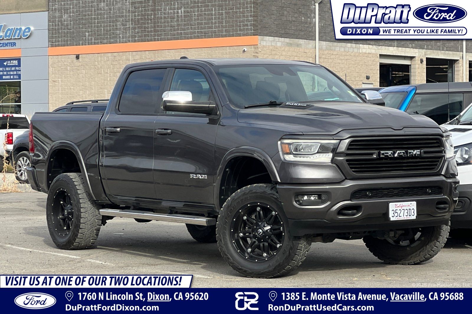 Gray (Granite Crystal Metallic Clearcoat) 2019 RAM 1500 Pickup Truck Four-Wheel Drive 8-Speed Automatic