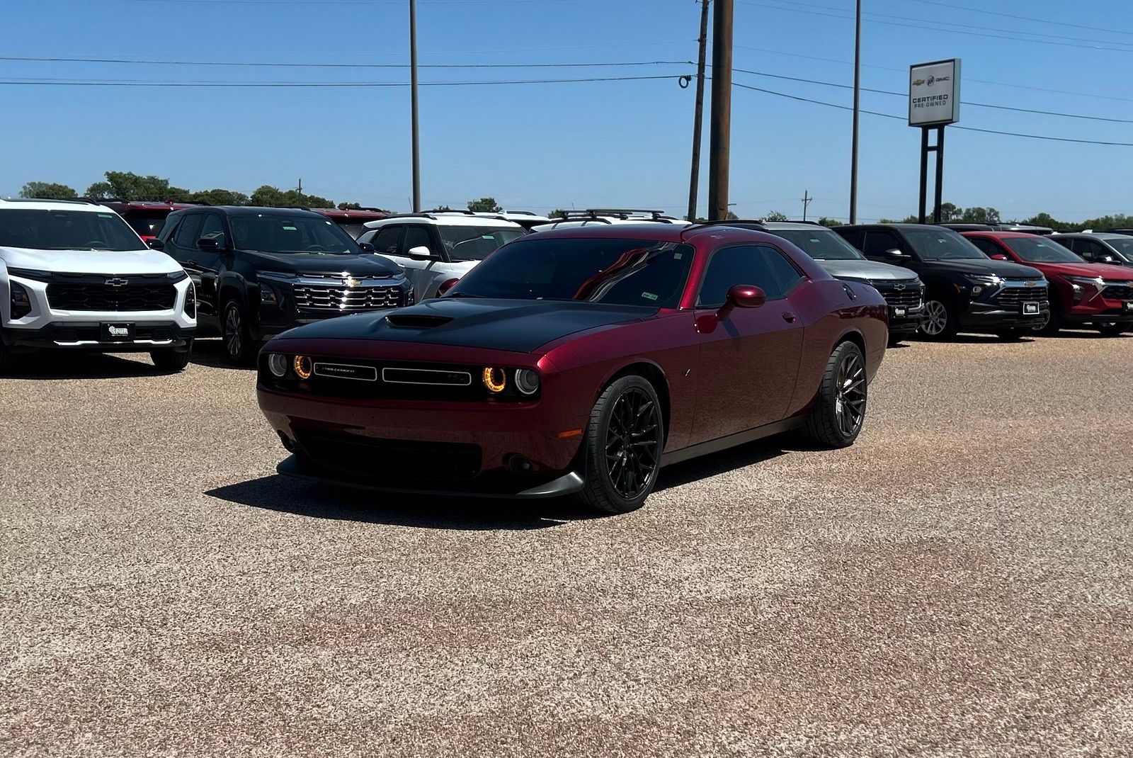 Octane Red Pearlcoat 2022 Dodge Challenger Coupe Rear-Wheel Drive 8-Speed Automatic