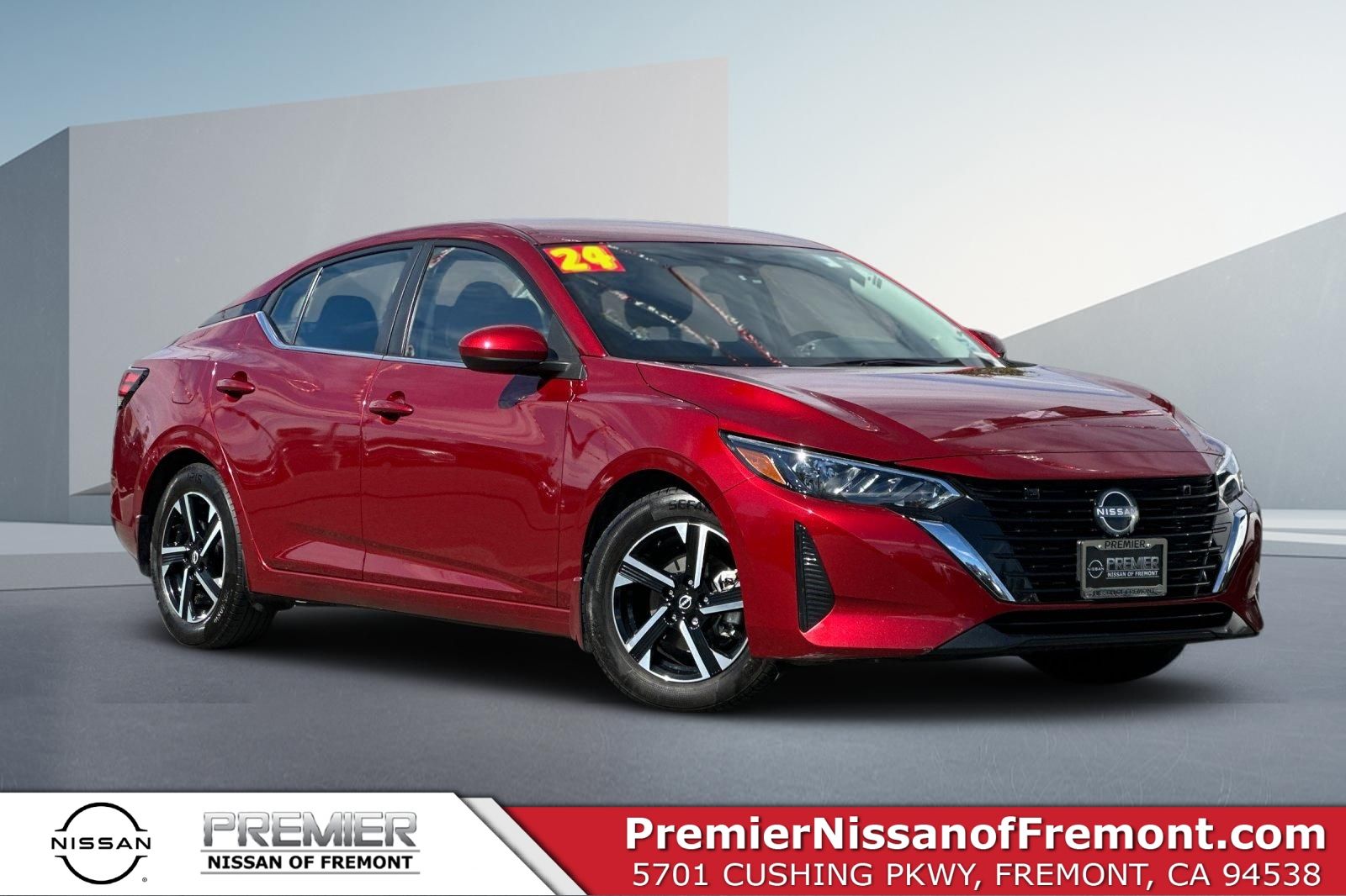 Red (Scarlet Ember Tintcoat) 2024 Nissan Sentra Sedan Front-Wheel Drive Continuously Variable Transmission