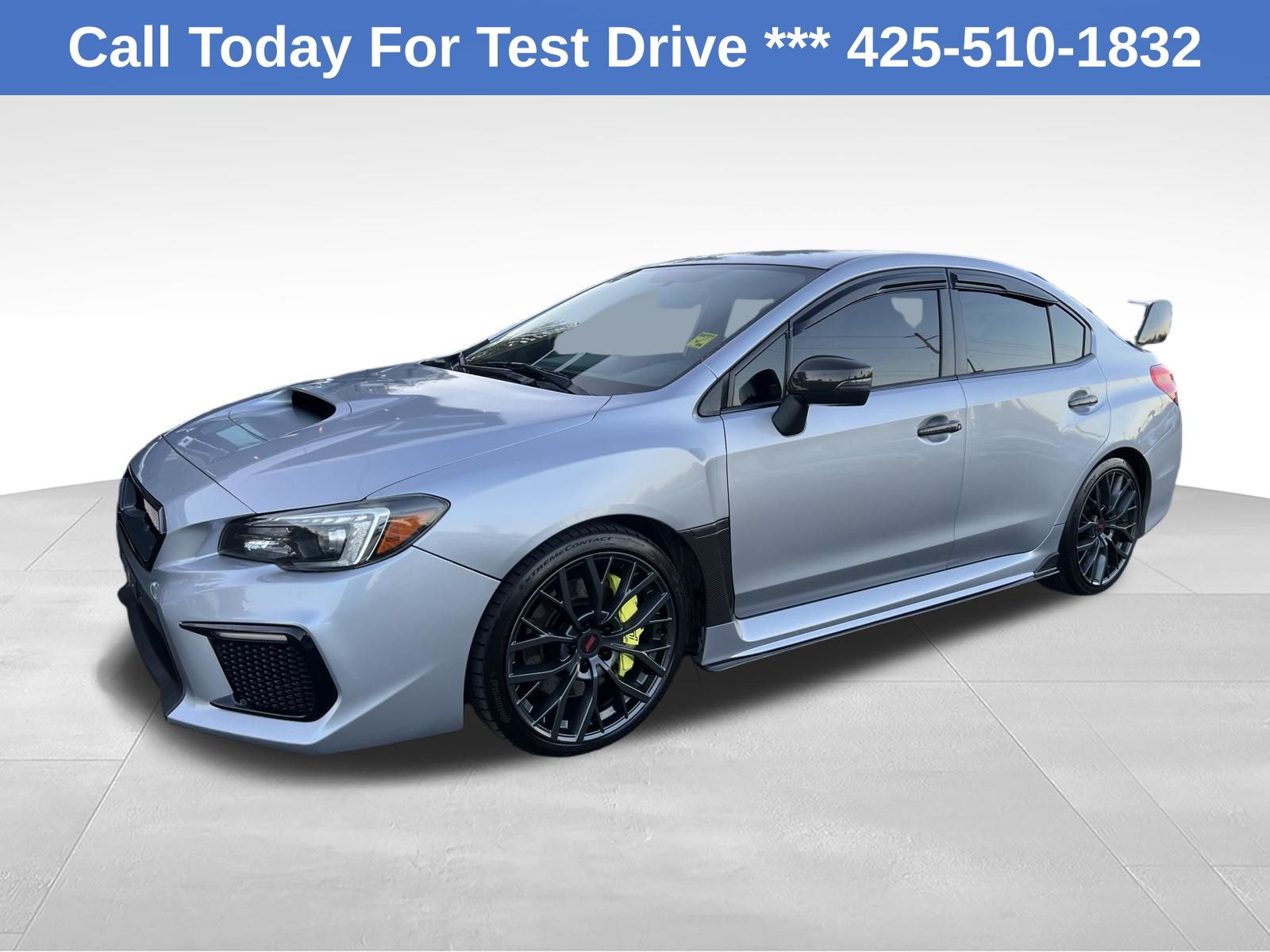 Ice Silver Metallic 2018 Subaru WRX STI Sedan All-Wheel Drive 6-Speed Manual