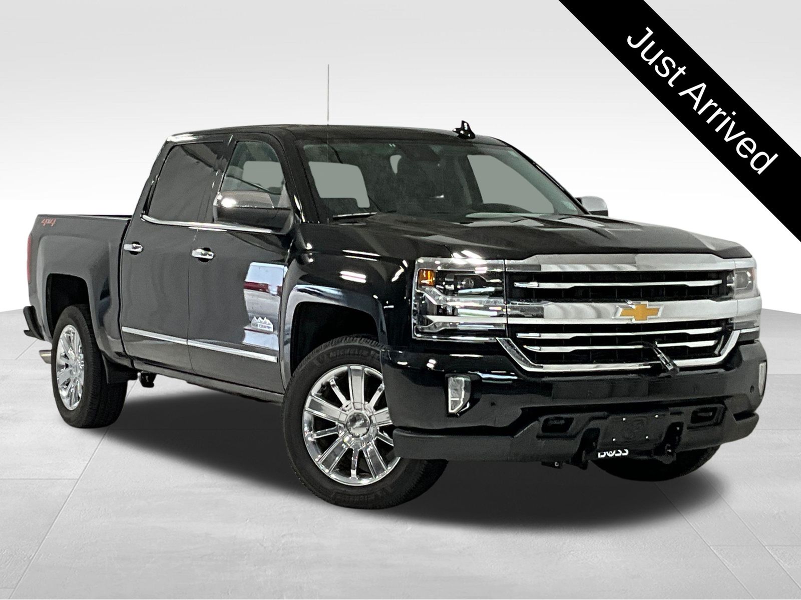 Black 2018 Chevrolet Silverado 1500 Pickup Truck Four-Wheel Drive 8-Speed Automatic Overdrive