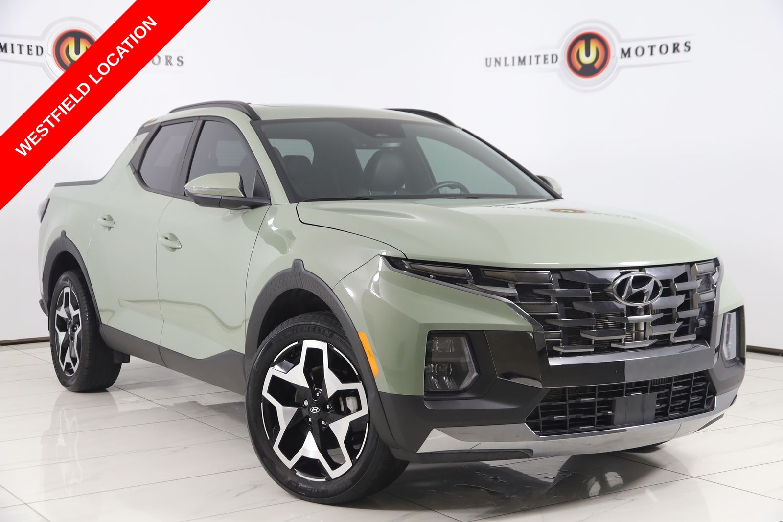Sage Gray 2024 Hyundai Santa Cruz Pickup Truck All-Wheel Drive Automatic