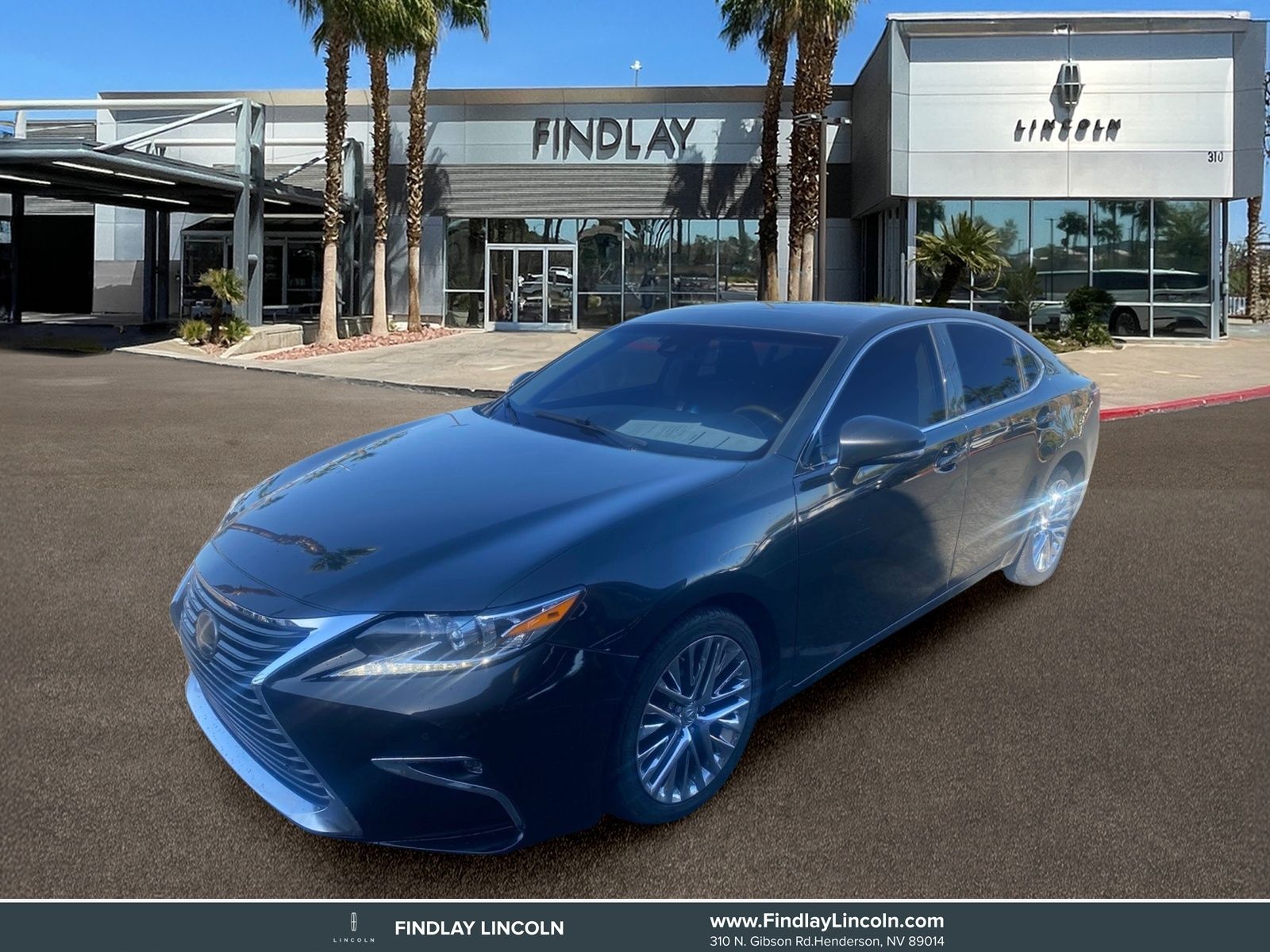 Black (Caviar) 2016 Lexus ES Sedan Front-Wheel Drive 6-Speed Automatic