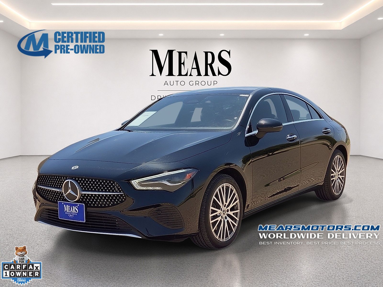 Night Black 2025 Mercedes-Benz CLA Coupe Front-Wheel Drive 8-Speed Dual Clutch