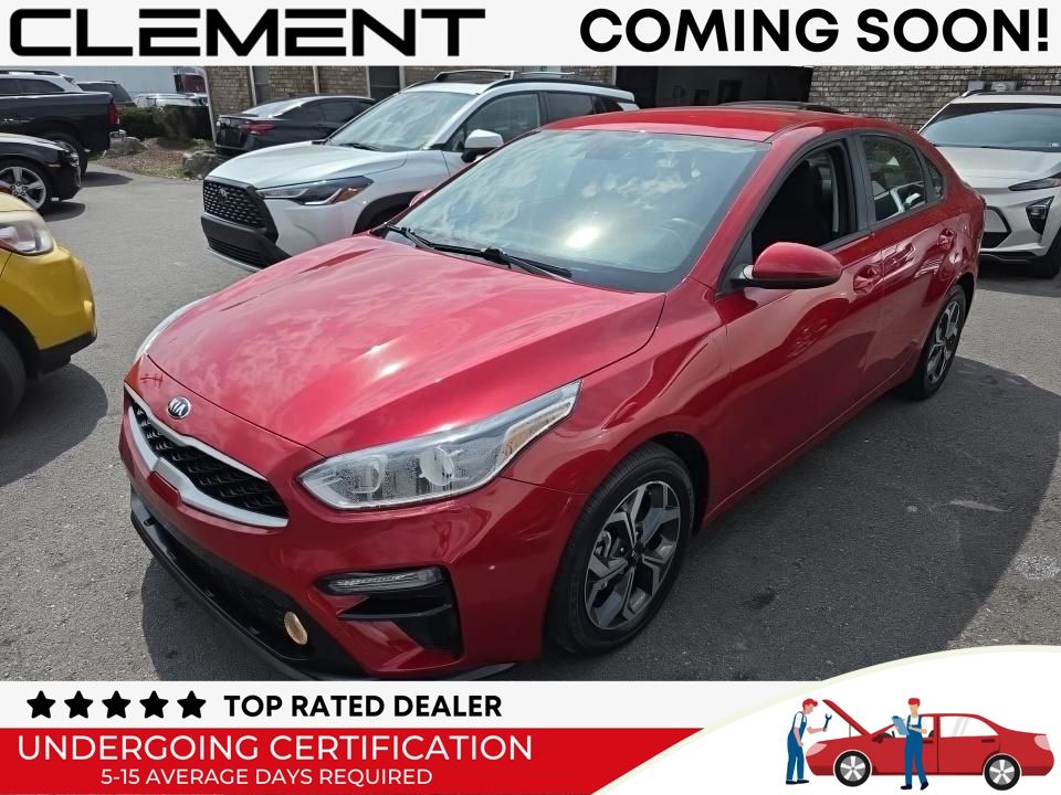 Currant Red 2019 Kia Forte LXS FWD Sedan Front-Wheel Drive Continuously Variable Transmission