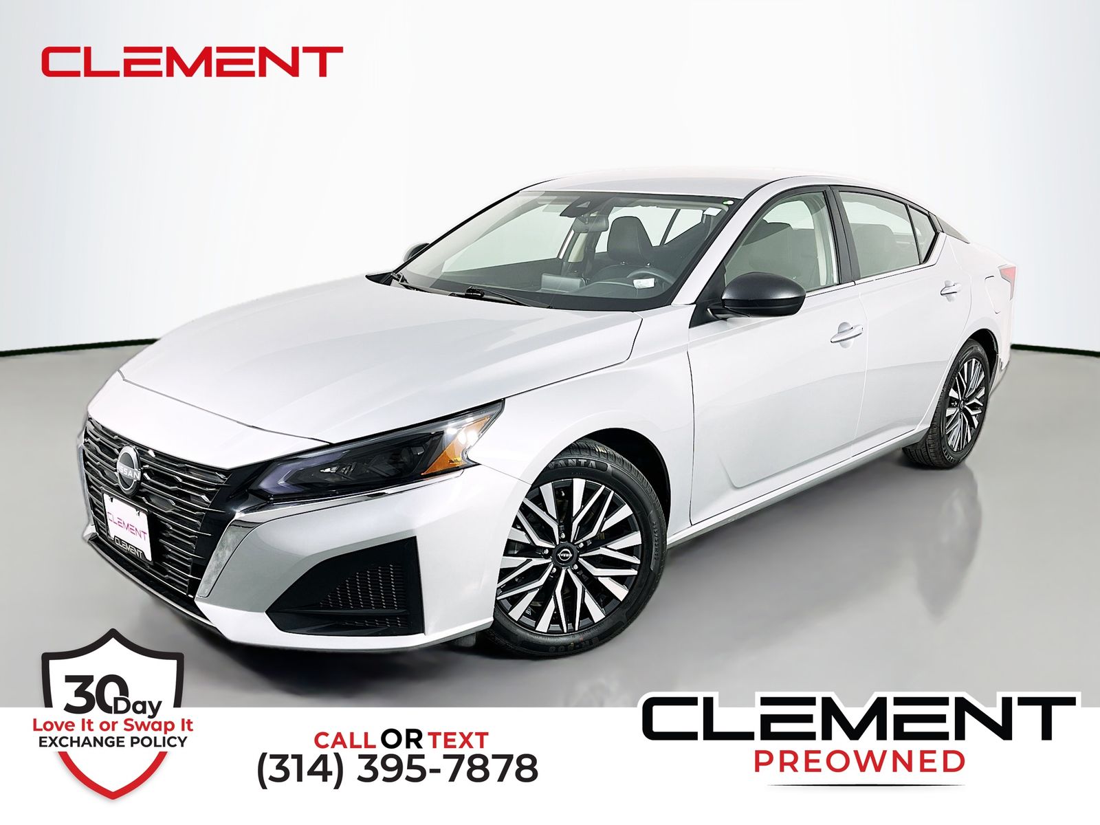 Brilliant Silver Metallic 2024 Nissan Altima 2.5 SV FWD Sedan Front-Wheel Drive Continuously Variable Transmission