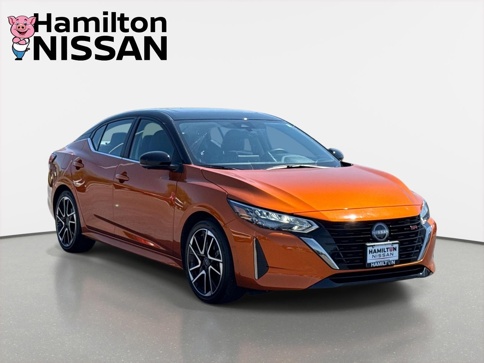 Orange Metallic/Super Blk 2025 Nissan Sentra SR FWD Sedan Front-Wheel Drive Continuously Variable Transmission