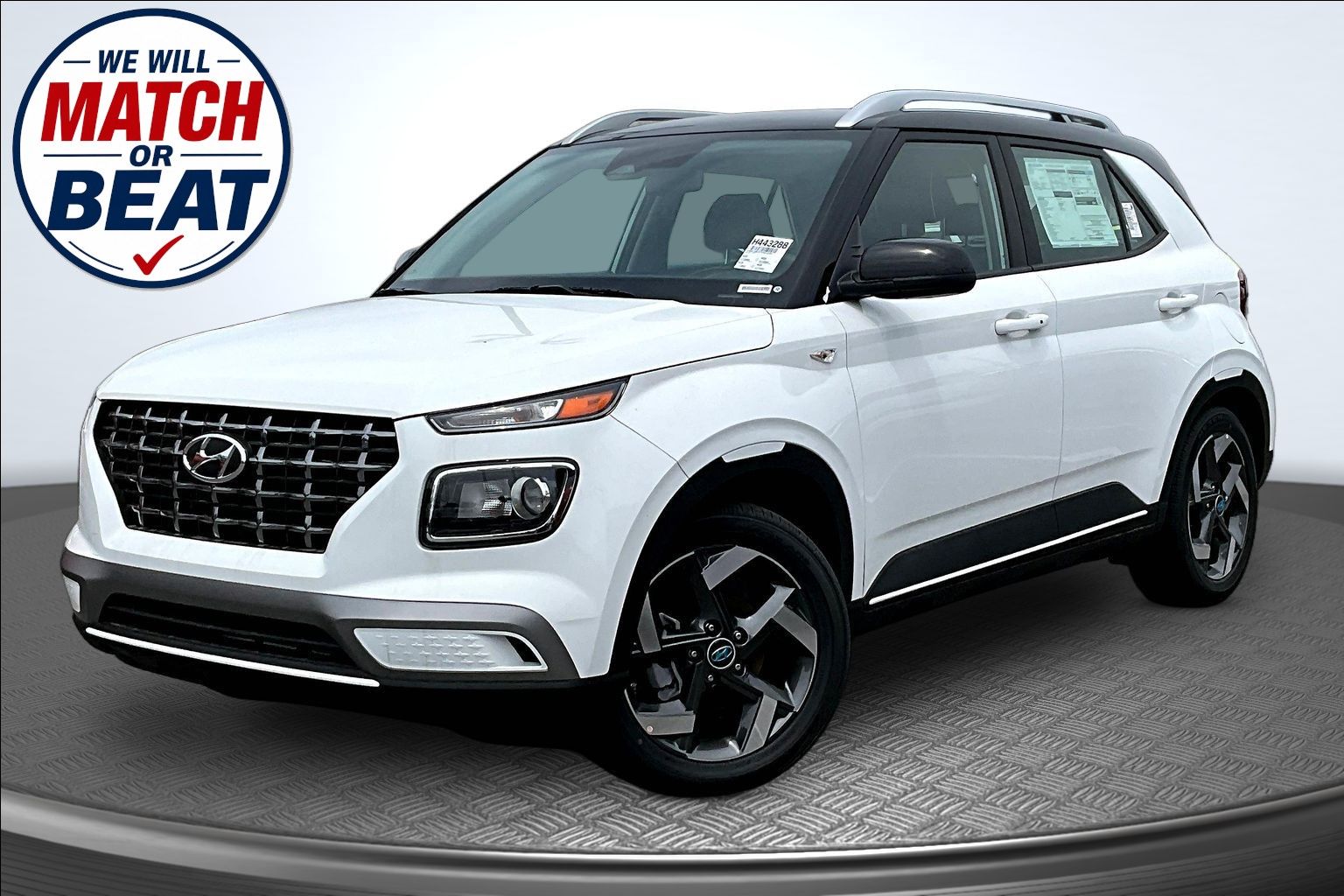 Lunar White w/Black Roof 2026 Hyundai Venue SUV / Crossover Front-Wheel Drive Continuously Variable Transmission