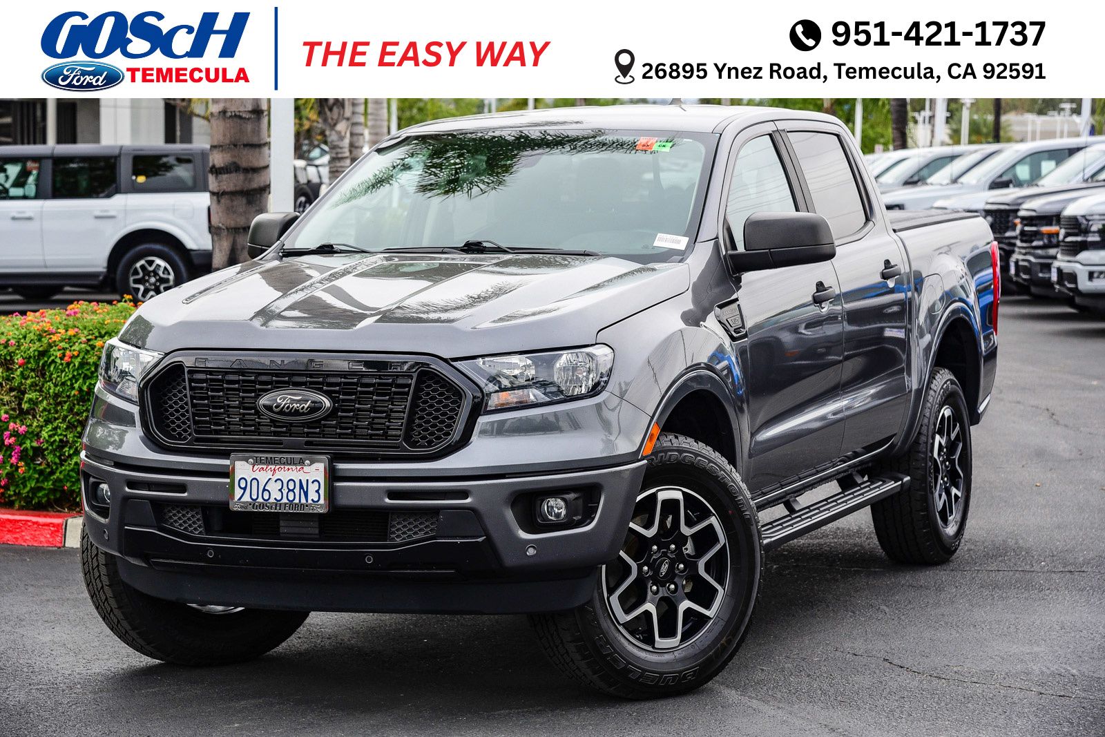 Gray Metallic 2022 Ford Ranger XLT SuperCrew RWD Pickup Truck 4X2 Automatic