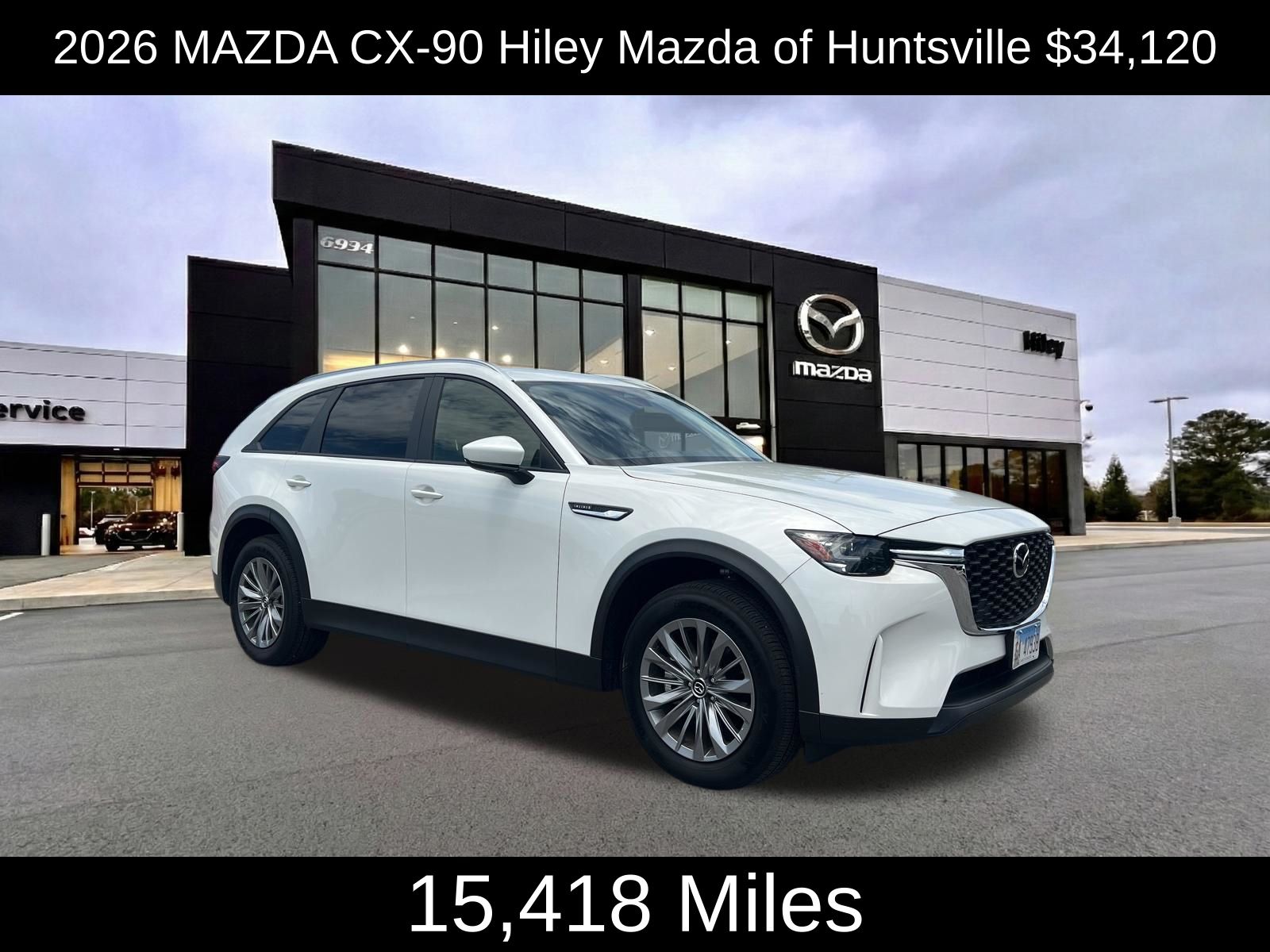 Rhodium White Premium 2026 Mazda CX-90 SUV / Crossover All-Wheel Drive 8-Speed Automatic